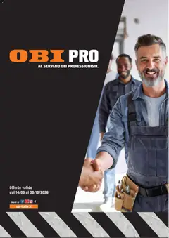 Anteprima del volantino OBI volantino Al Servizio Dei Professionisti valido a partire dal 13/09/2026
