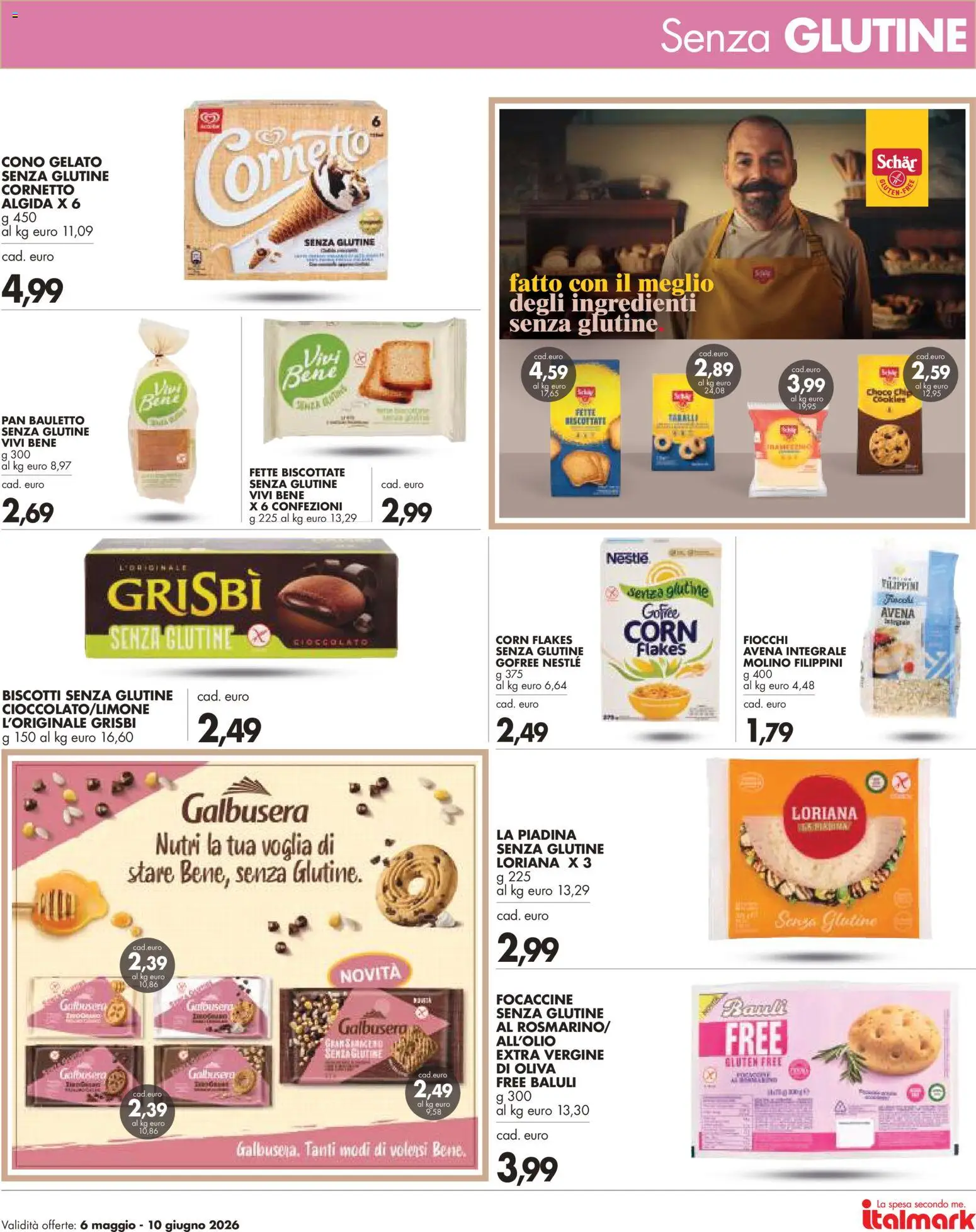 Volantino Italmark del 06.05.2026 | Pagina: 21 | Prodotti: Cioccolato, Gelato, Taralli, Fette biscottate