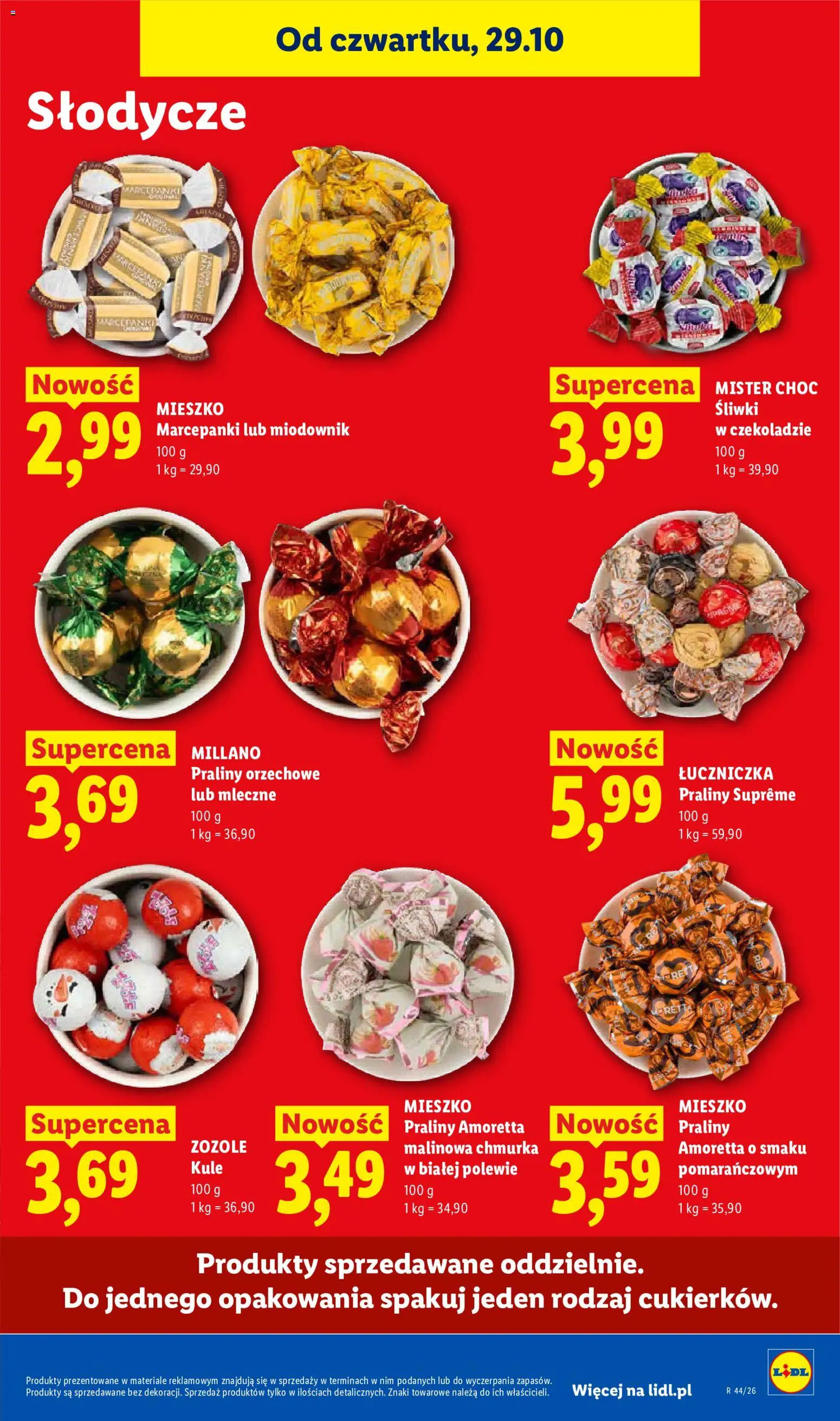 Lidl Polsko leták od 29.10.2026 | Strana: 81 | Produkty: Mister Choc, Marcipán