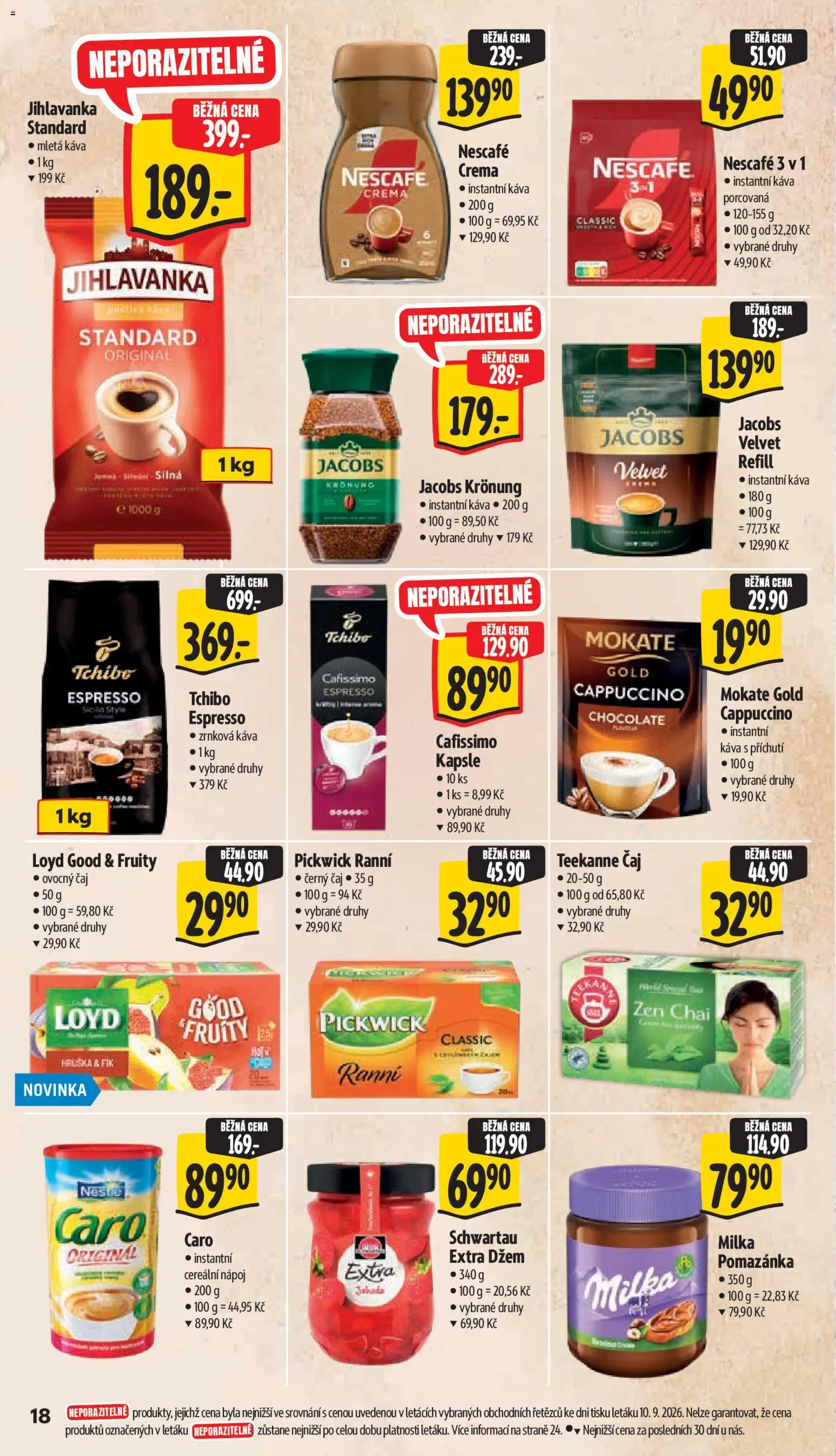Albert leták - Supermarket -  	Frenštát pod Radhoštěm od 16.09.2026 | Strana: 32 | Produkty: Kapsle, Jacobs, Crema, Jacobs velvet