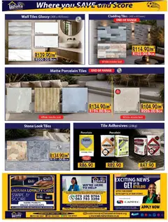 Laduma Hardware specials catalogue – valid from 16/09/2026 | Page: 4 | Products: Adhesive, Cladding, Cement