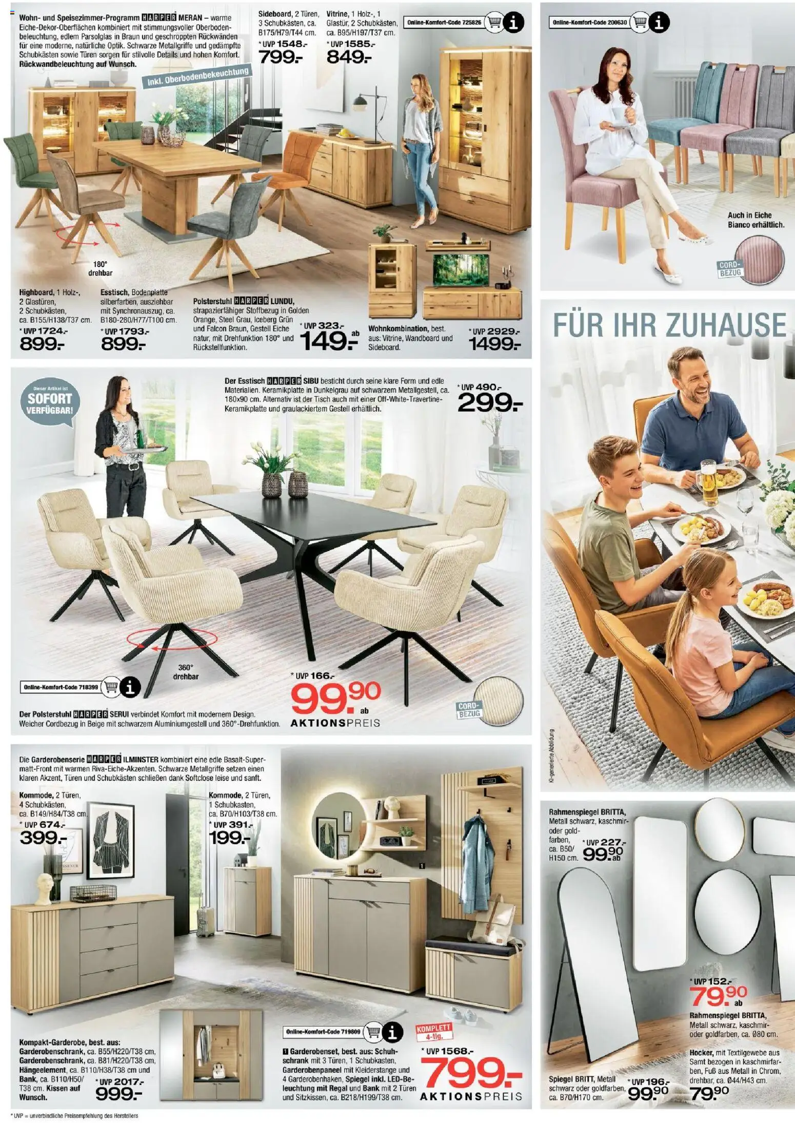 Ostermann Prospekt – gültig ab 29.08.2026 | Seite: 4 | Produkte: Esstisch, Kissen, Regal, Spiegel