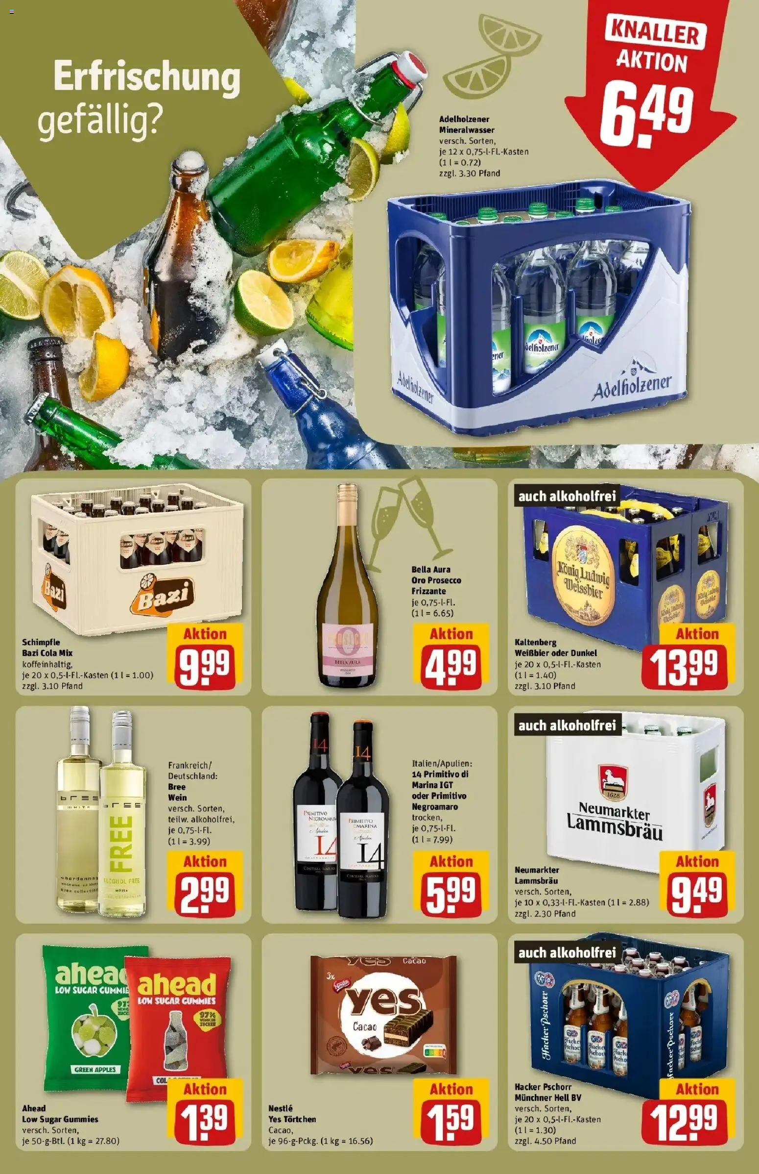 REWE Prospekt ab 28.09.2026 zum Blättern » Angebote | Seite: 25 | Produkte: Cola, Adelholzener, Mineralwasser, Prosecco