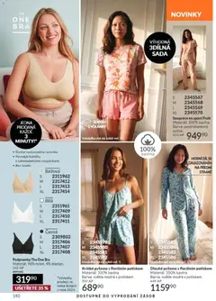 Náhled letáku Avon Katalog 09/2026 od 01.09.2026 | Strana: 140 | Produkty: Ramínka, Podprsenka, Pyžamo