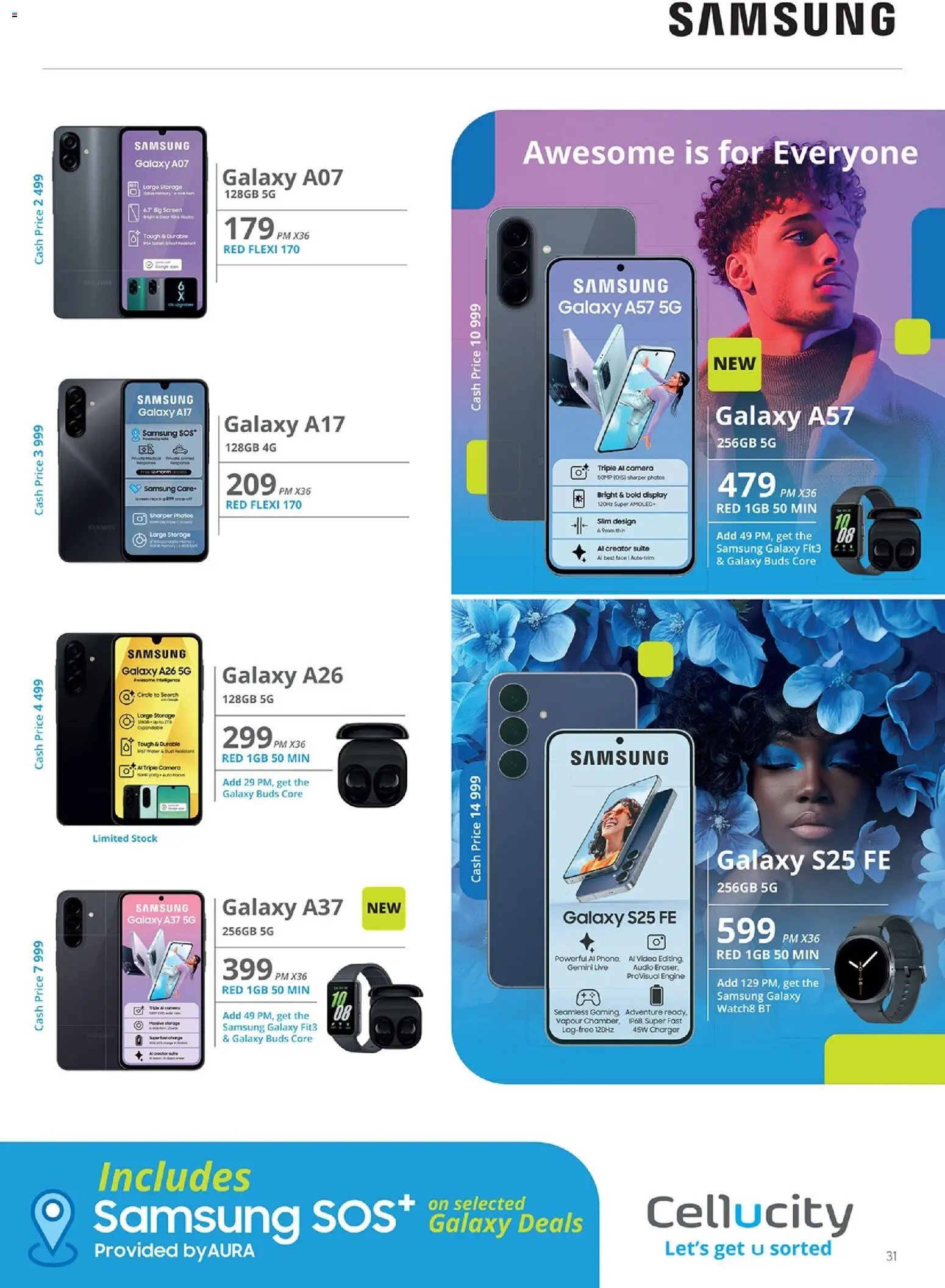 New Cellucity catalogue – valid from 07.05.2026 | Page: 31 | Products: Camera, Audio, Charger, Stock