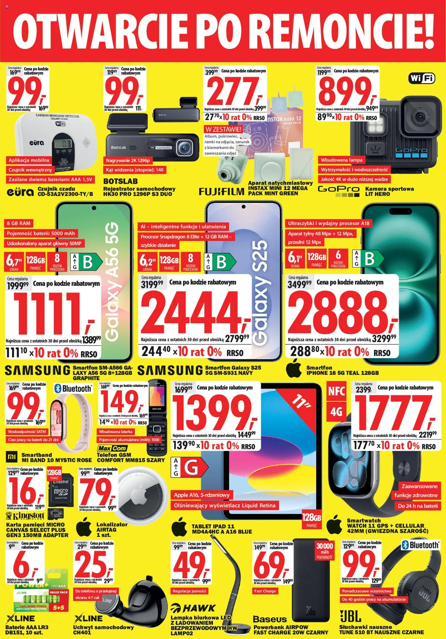Mediaexpert promocje - Otwarcie po remoncie Warszawa od 11.06.2026 | Strona: 4 | Produkty: Słuchawki, Powerbank, Baterie, Smartwatch