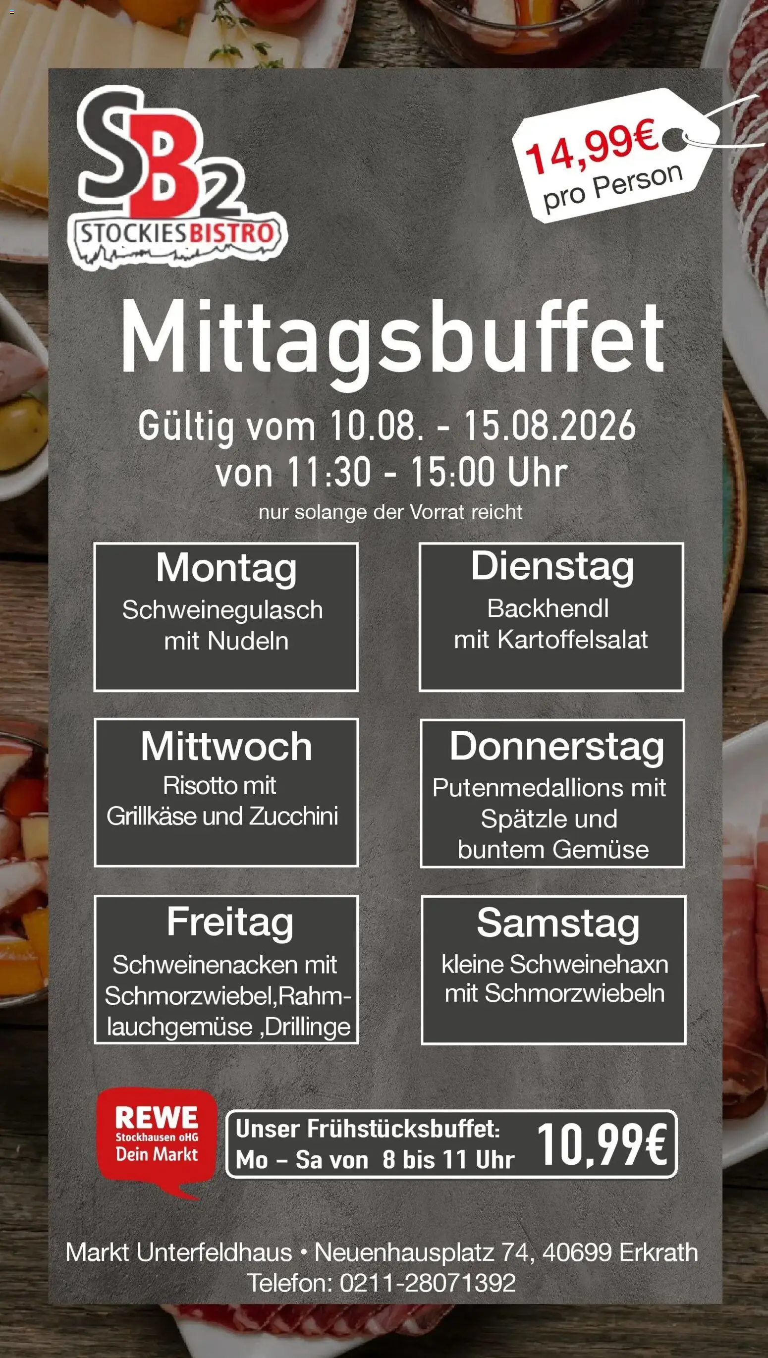 REWE Prospekt ab 10.08.2026 zum Blättern » Angebote | Seite: 25 | Produkte: Schweinegulasch, Gemüse, Zucchini, Telefon