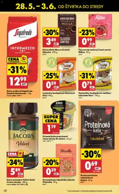 Biedronka leták platný od 28.05.2026 | Strana: 32 | Produkty: Káva, Čaj, Protein, Ovocie