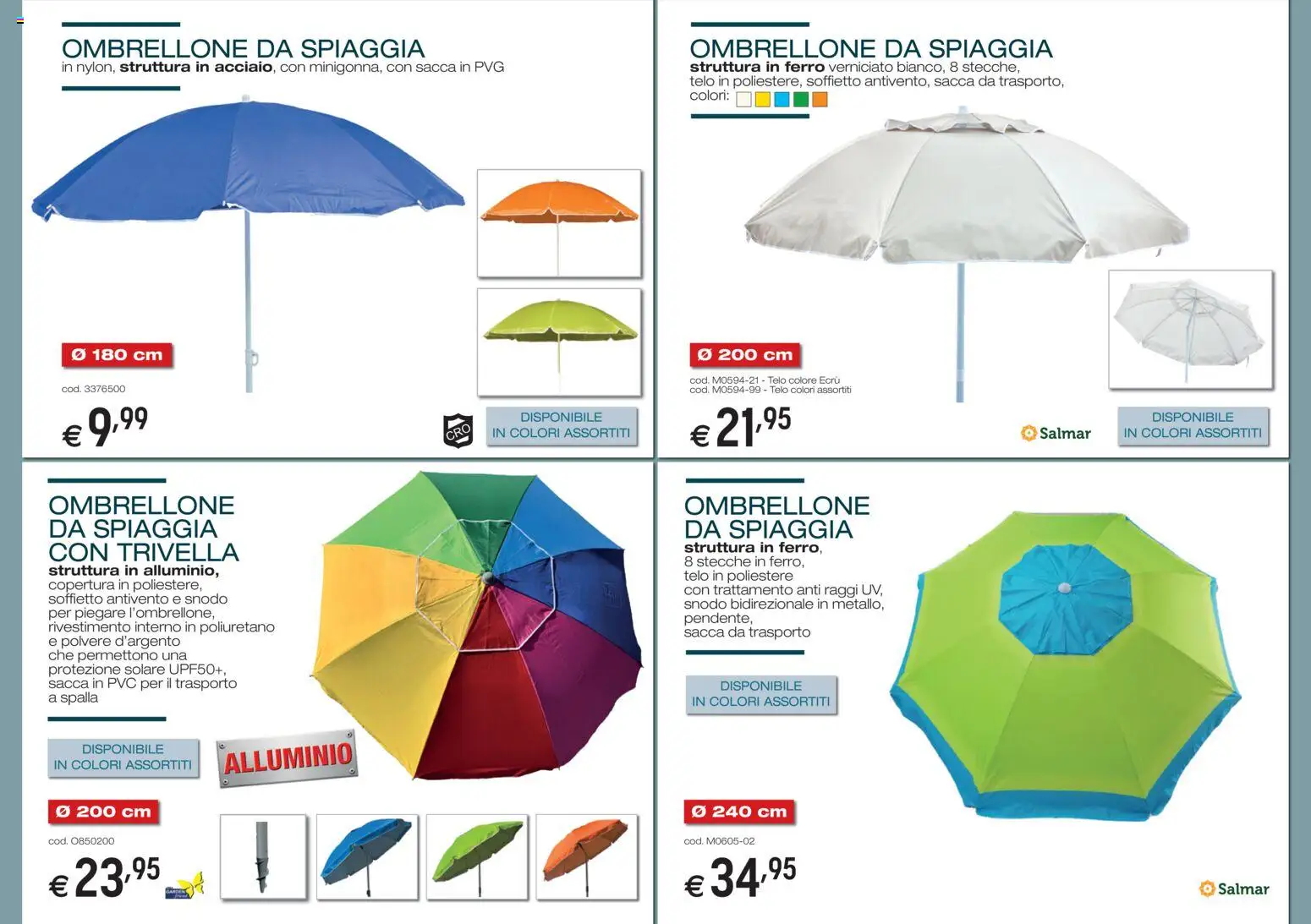 Volantino Brico OK del 05/03/2026 | Pagina: 5 | Prodotti: Spalla, Ombrellone, Protezione solare, Alluminio