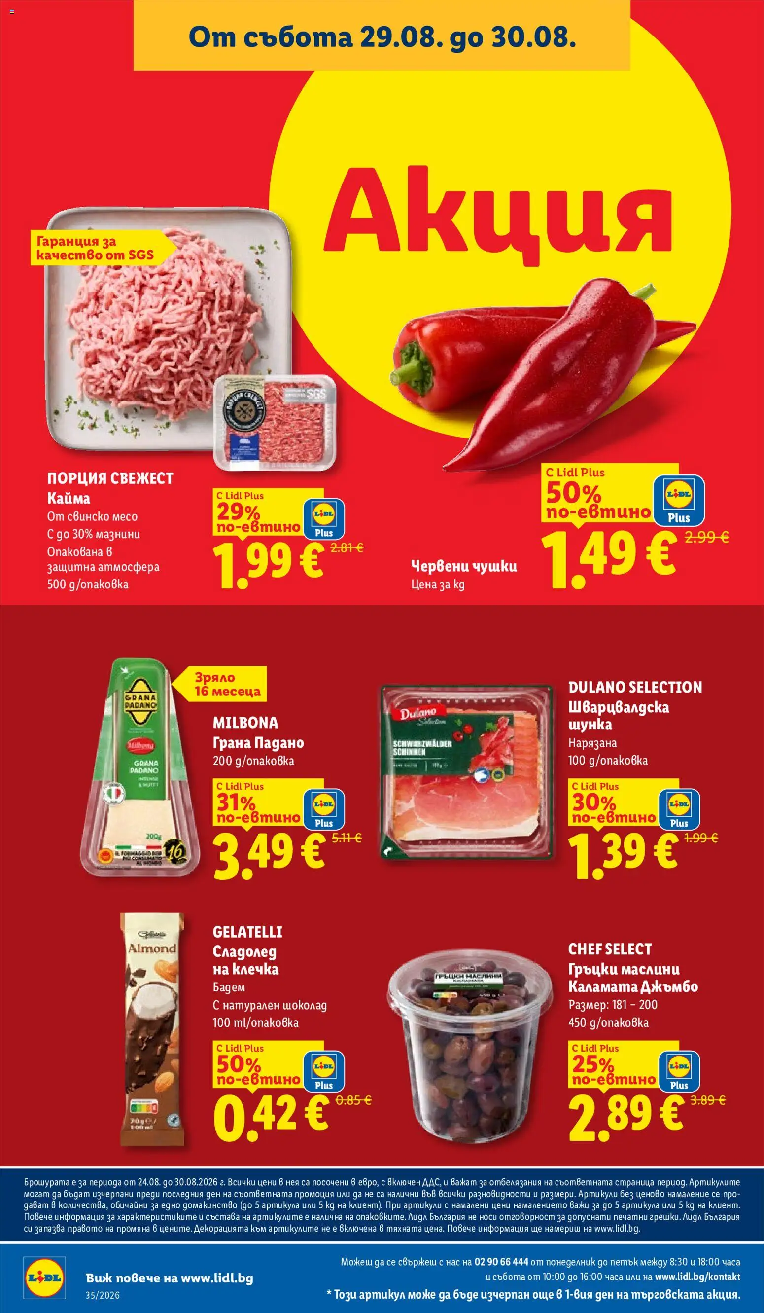 {H1} | Страница: 64 | Продукти: Шоколад, Свинско, Сладолед, Кайма