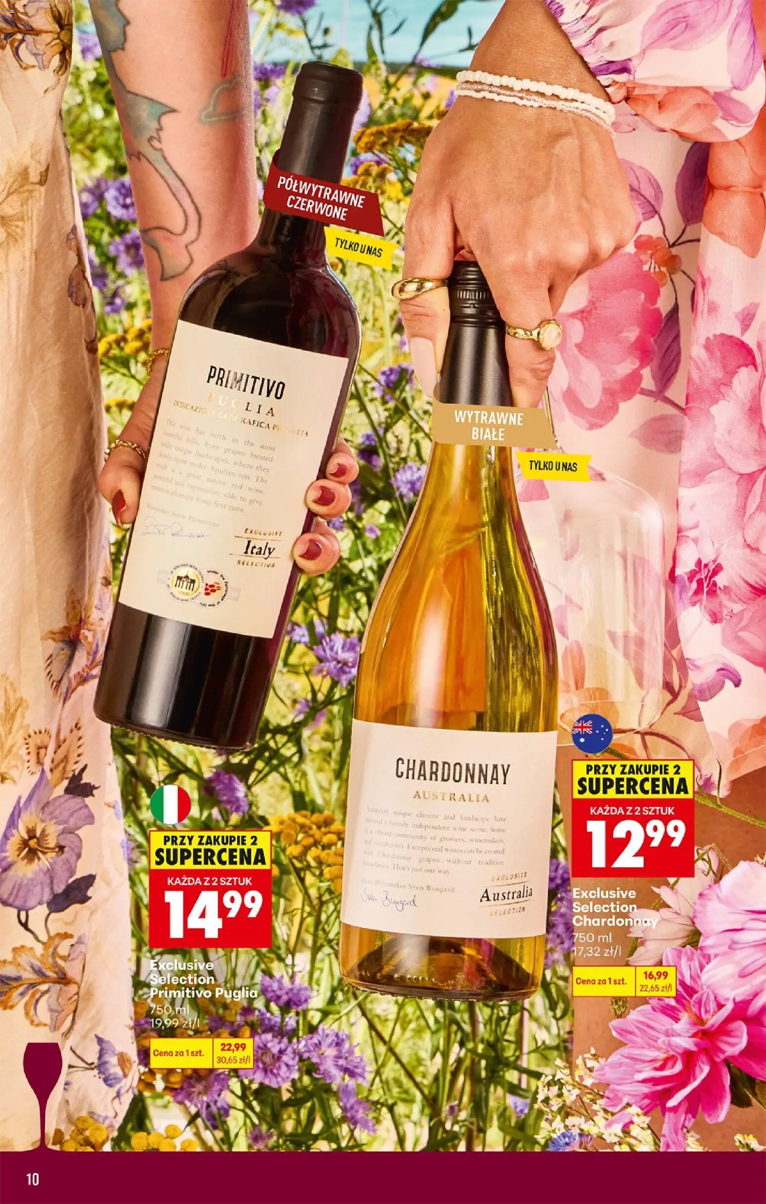 Biedronka Polsko leták - Czas na toast od 27.07.2026 | Strana: 10 | Produkty: Mošt, Primitivo Puglia, Primitivo
