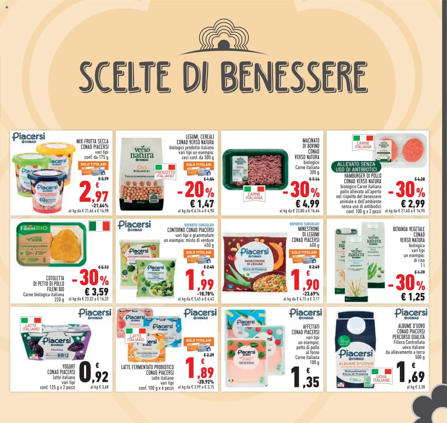 Volantino Conad del 22/10/2026 | Pagina: 11 | Prodotti: Bovino, Legumi, Uova, Forno