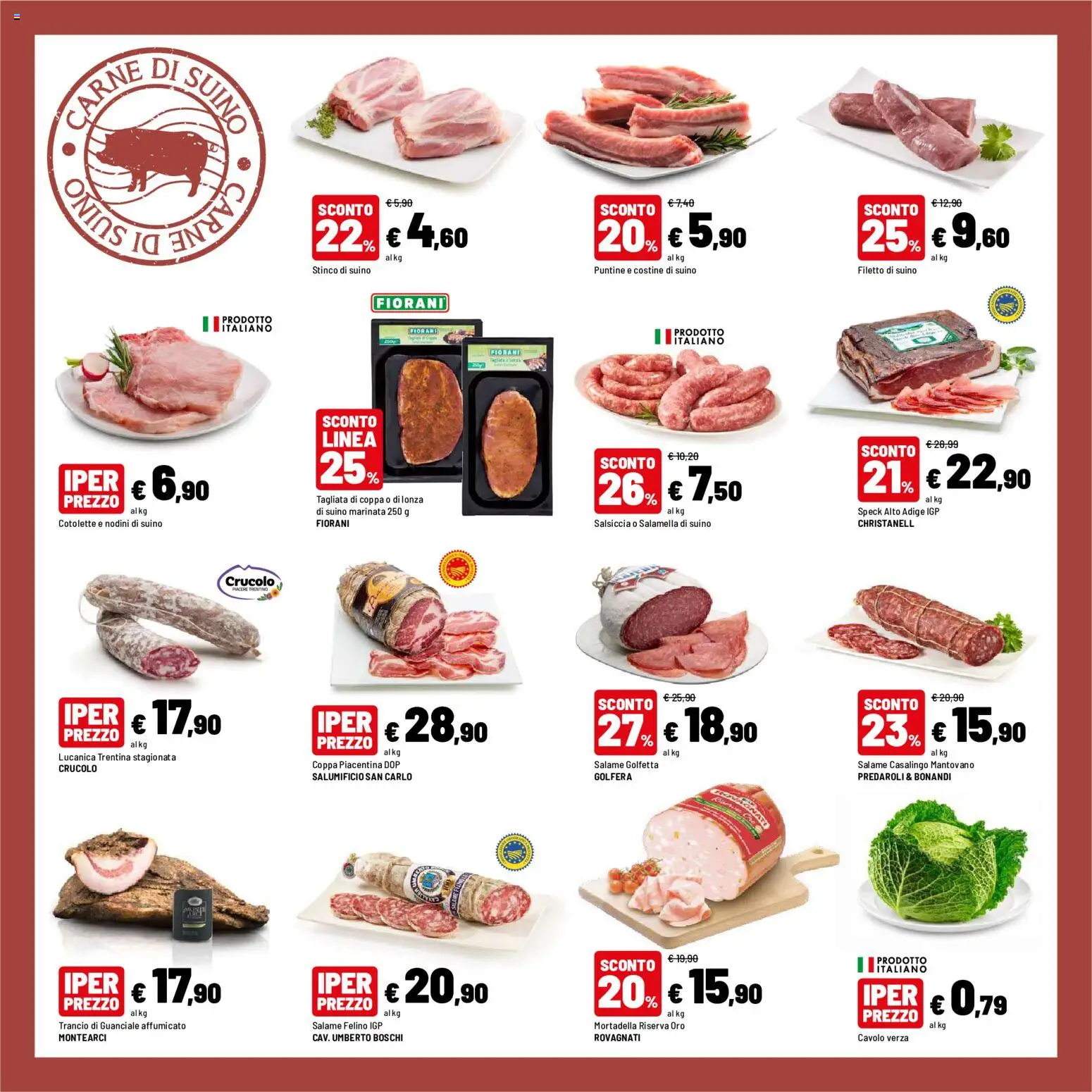 Volantino Iper del 23/10/2026 | Pagina: 6 | Prodotti: Speck, Salamella, Salame, Carne