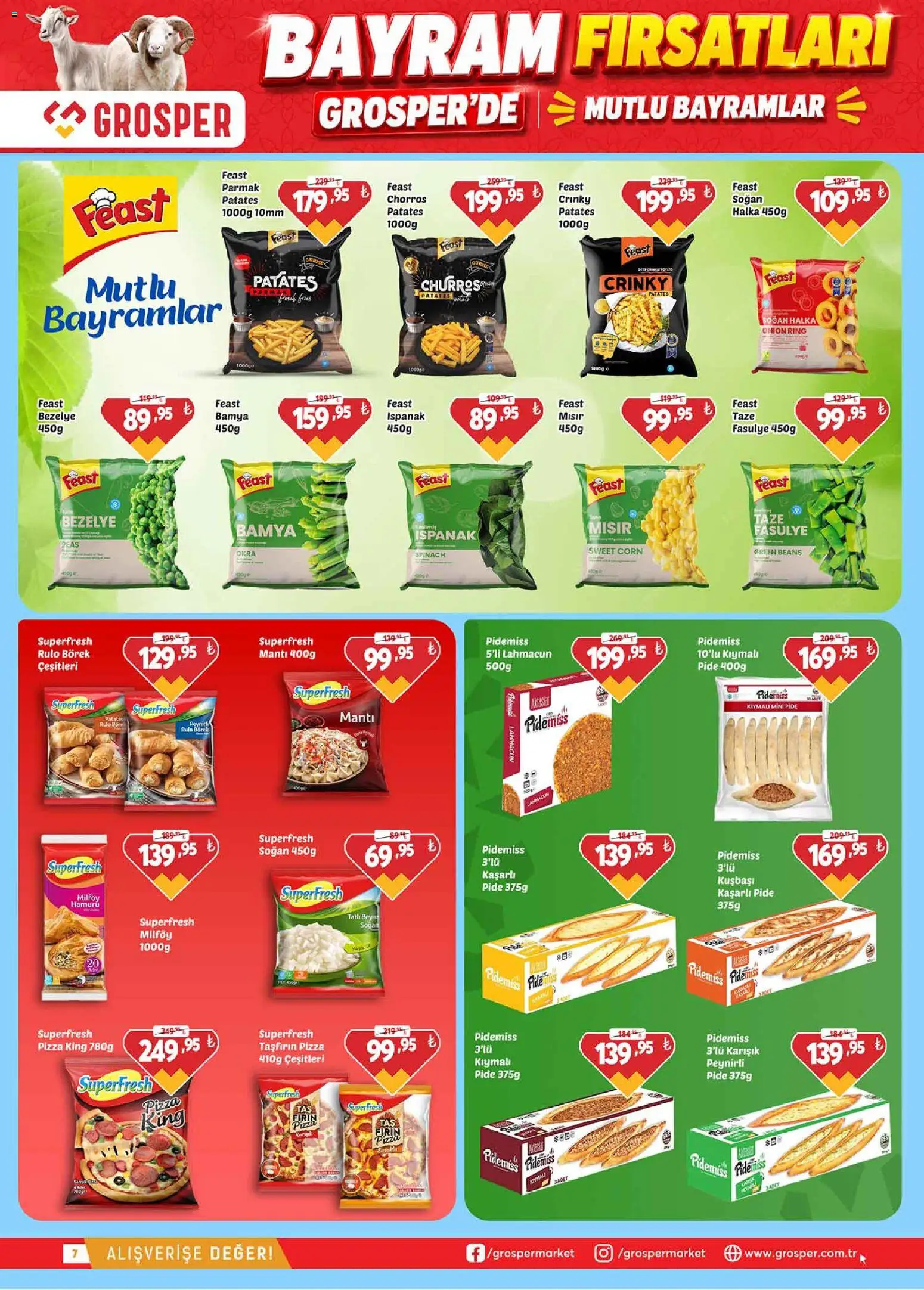 Grosper Katalog - 20.05.2026 tarihinden itibaren geçerlidir | Sayfa: 7 | Ürünler: Fasulye, Soğan, Bamya, Bezelye