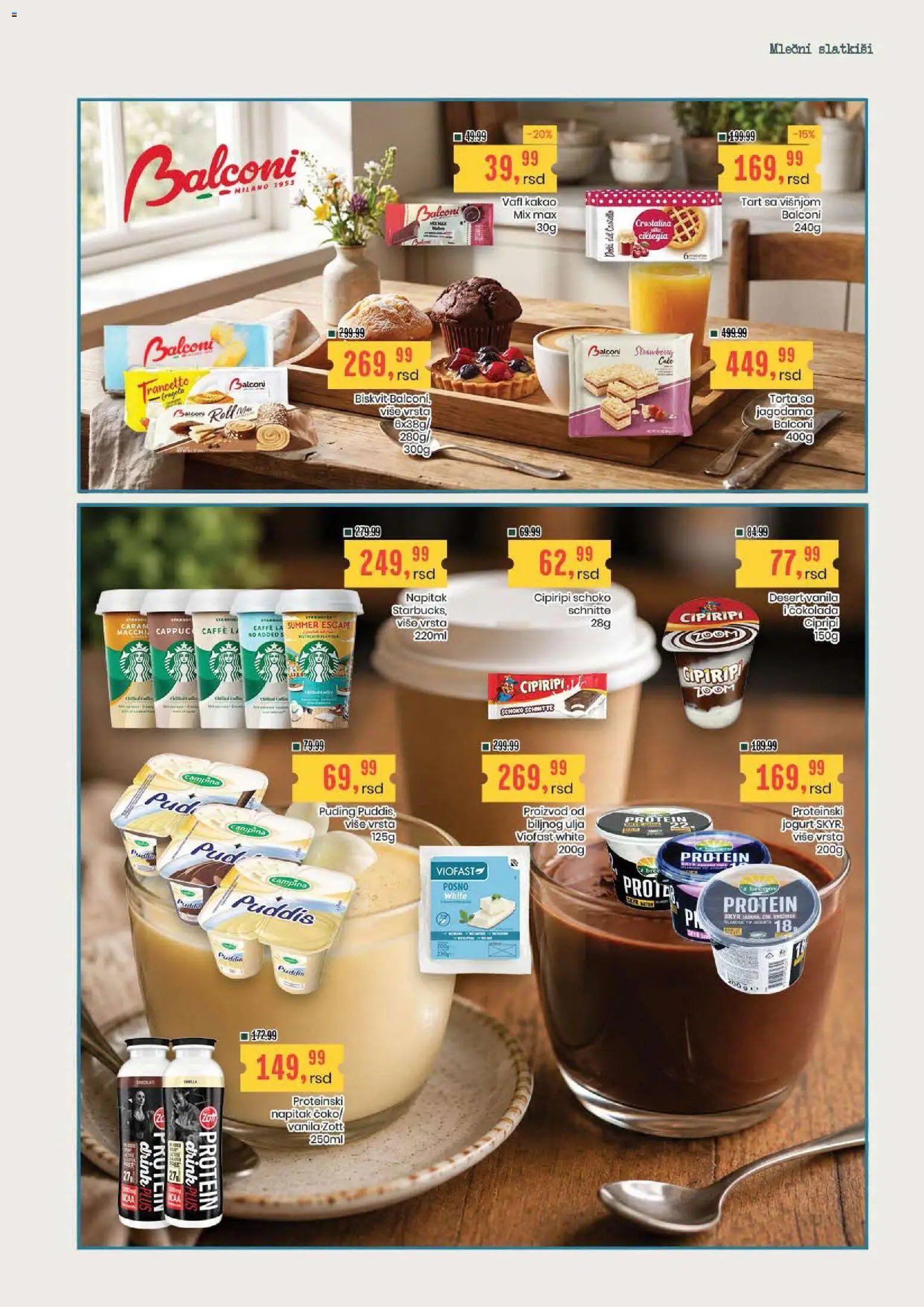 Aroma Market katalog - važi od 06.08.2026 | Strana: 19 | Proizvode: Protein, Puding, Jogurt, Torta