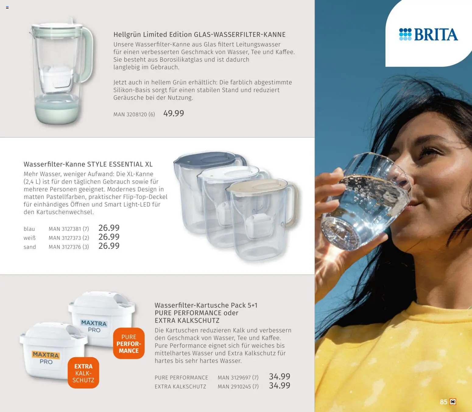 Müller Haushaltskatalog – gültig ab 01.10.2026 | Seite: 85 | Produkte: Kalk, Wasser, Tee
