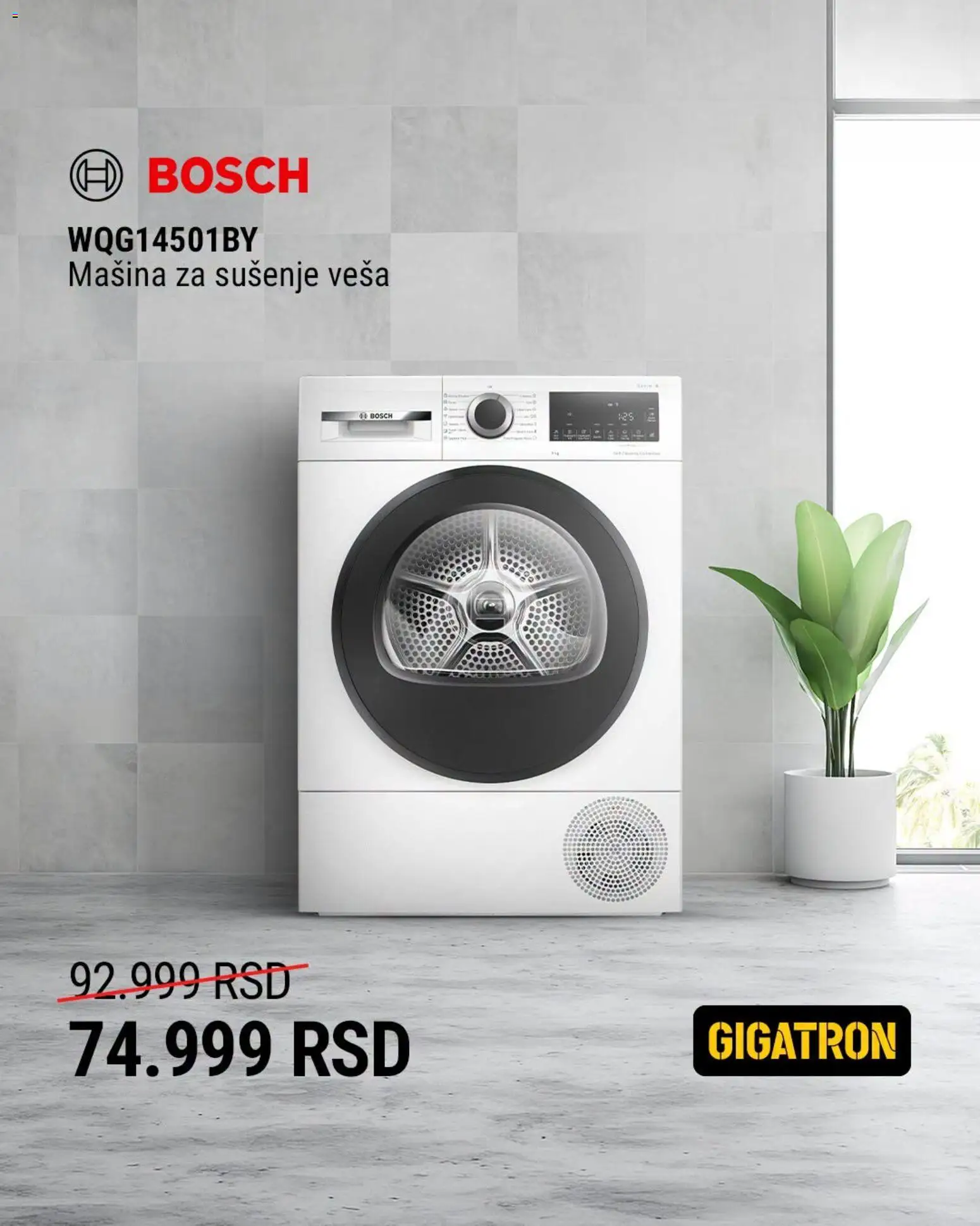 Gigatron katalog - važi od 22.06.2026 | Strana: 4 | Proizvode: Bosch, Mašina za sušenje veša