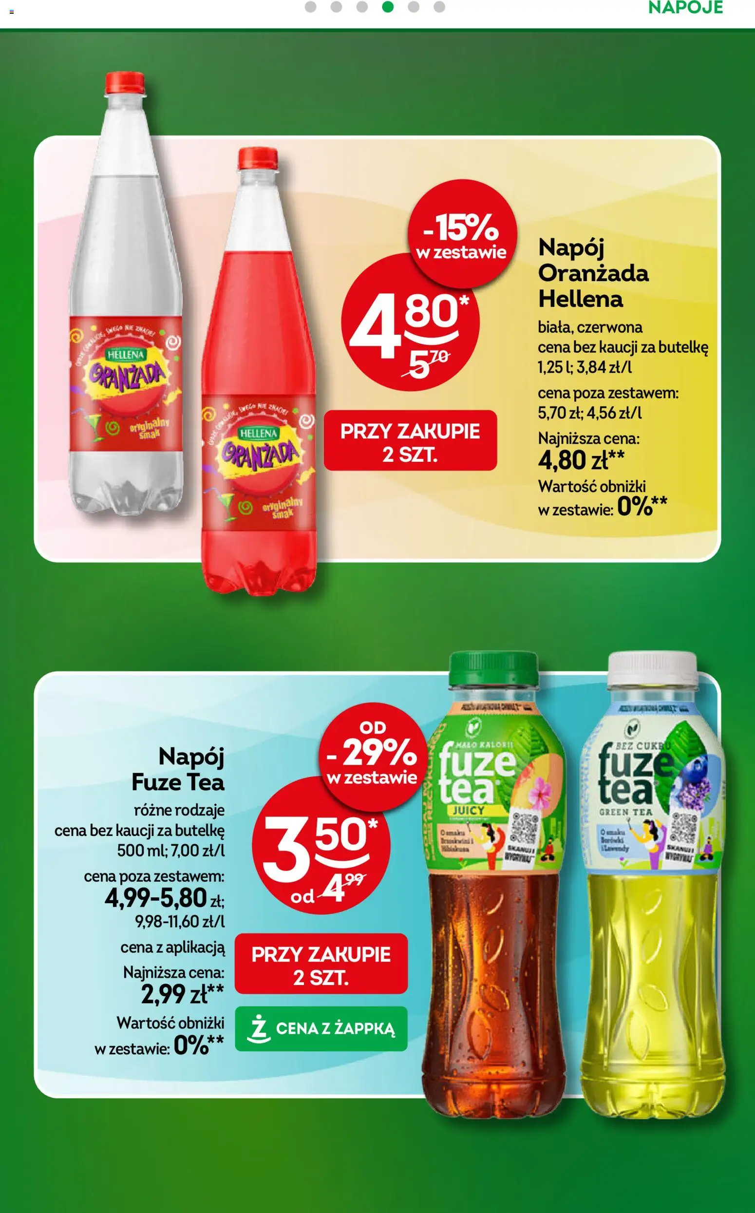 Żabka gazetka od 29.07.2026 | Strona: 27 | Produkty: Napoje