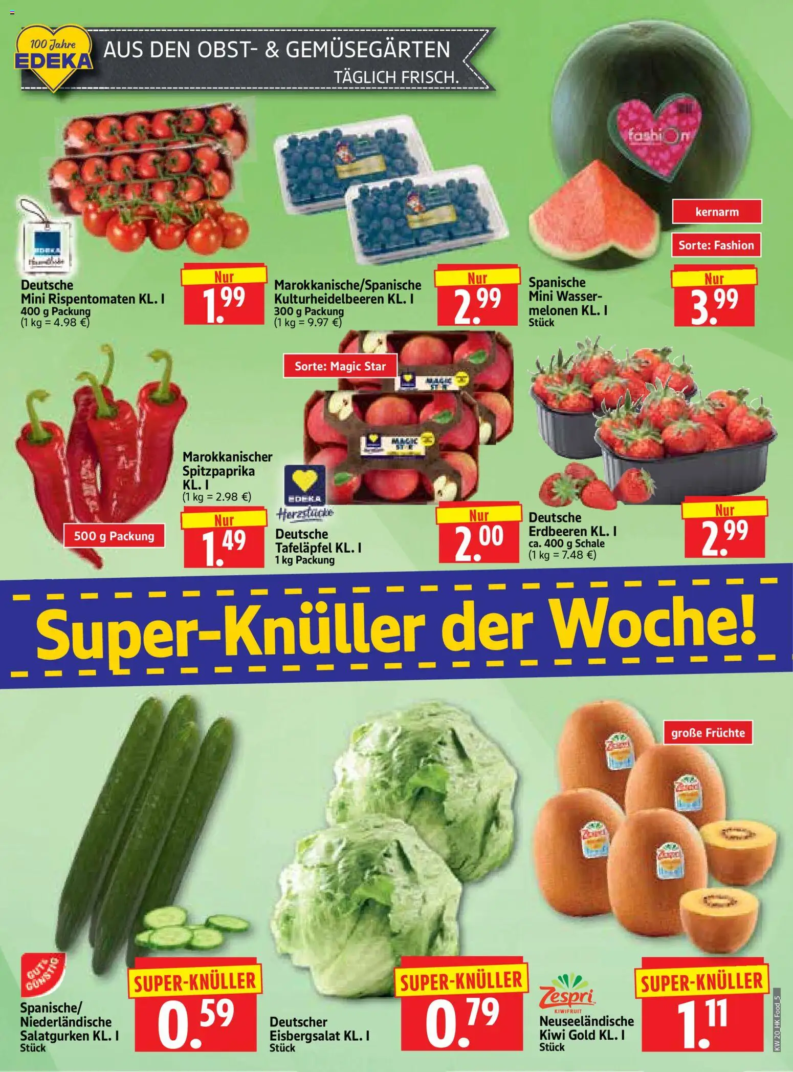 HERKULES Prospekt 	 – gültig ab 11.05.2026 | Seite: 5 | Produkte: Eisbergsalat, Obst, Erdbeeren, Kiwi