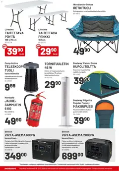 Motonet-mainoslehti voimassa 15/06/2026 alkaen | Sivu: 12 | Tuotteet: Jauhe, Pöytä, Tuoli, Penkki