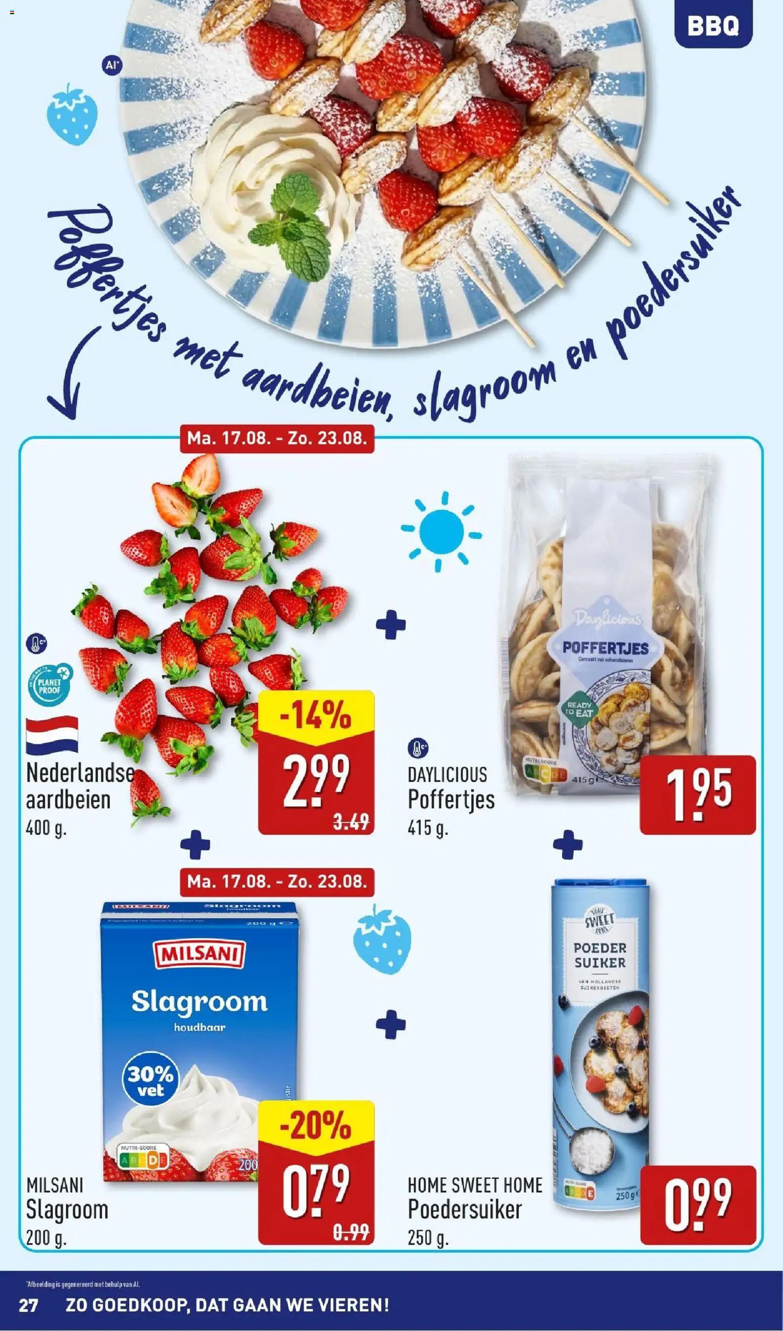 {H1} | Pagina: 27 | Producten: Suiker, Aardbeien, Poedersuiker, Poeder