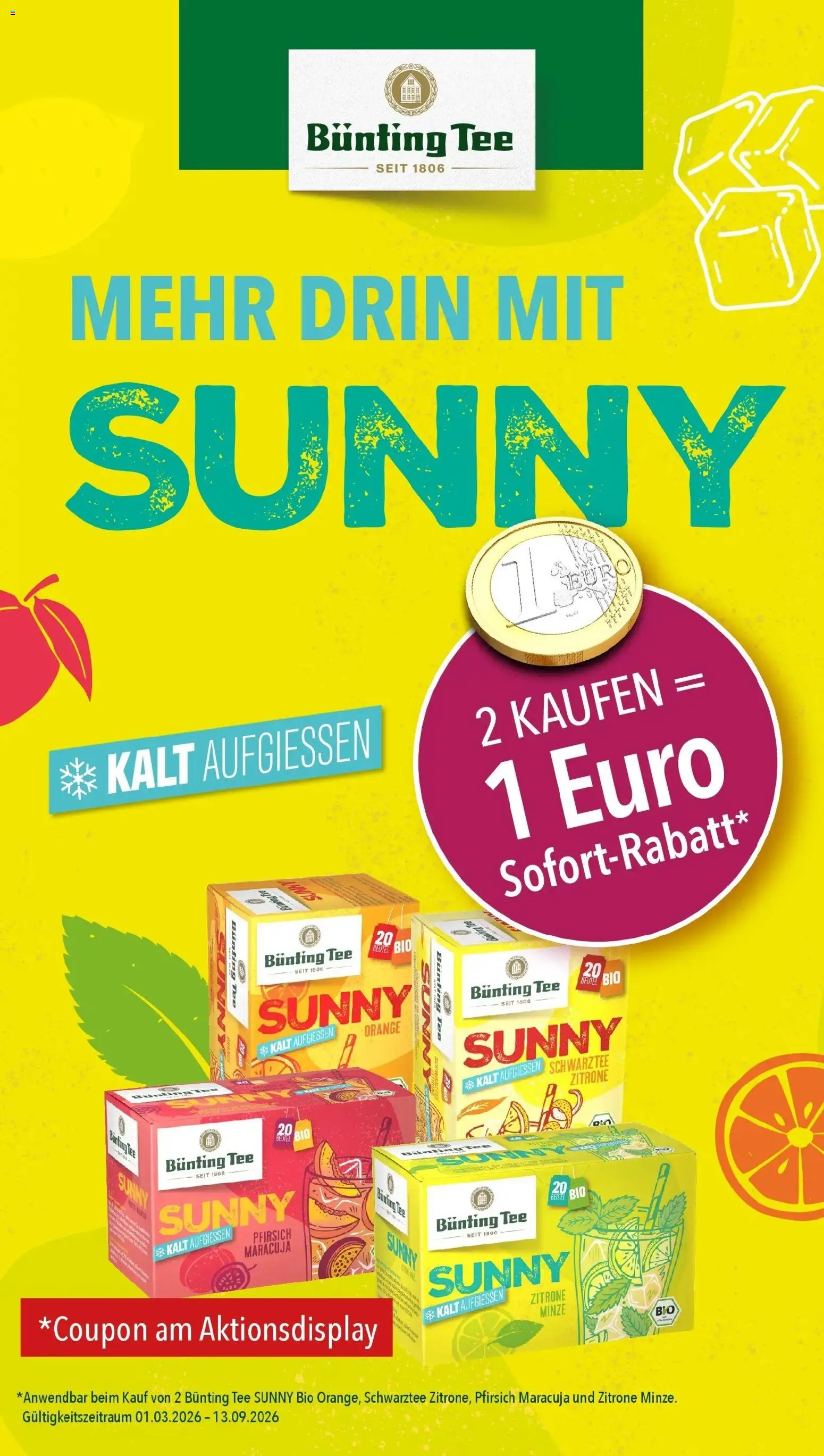 Famila Nordwest  Aktueller Prospekt – gültig ab 07.09.2026 | Seite: 20 | Produkte: Zitrone, Pfirsich, Tee