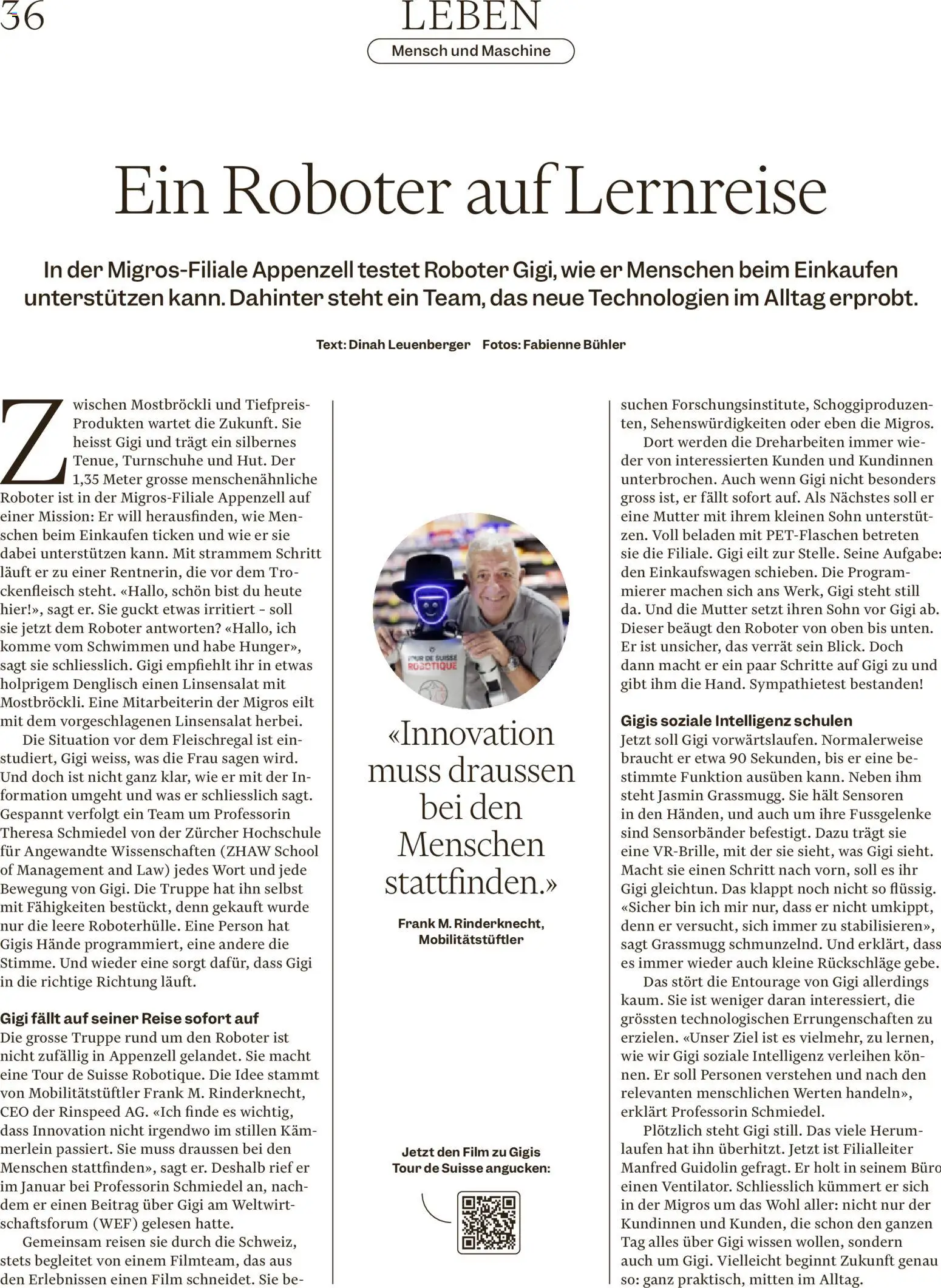 Migros aktionen Magazin – gültig ab 12.08.2026 | Seite: 36 | Produkte: Roboter, Turnschuhe, Salat