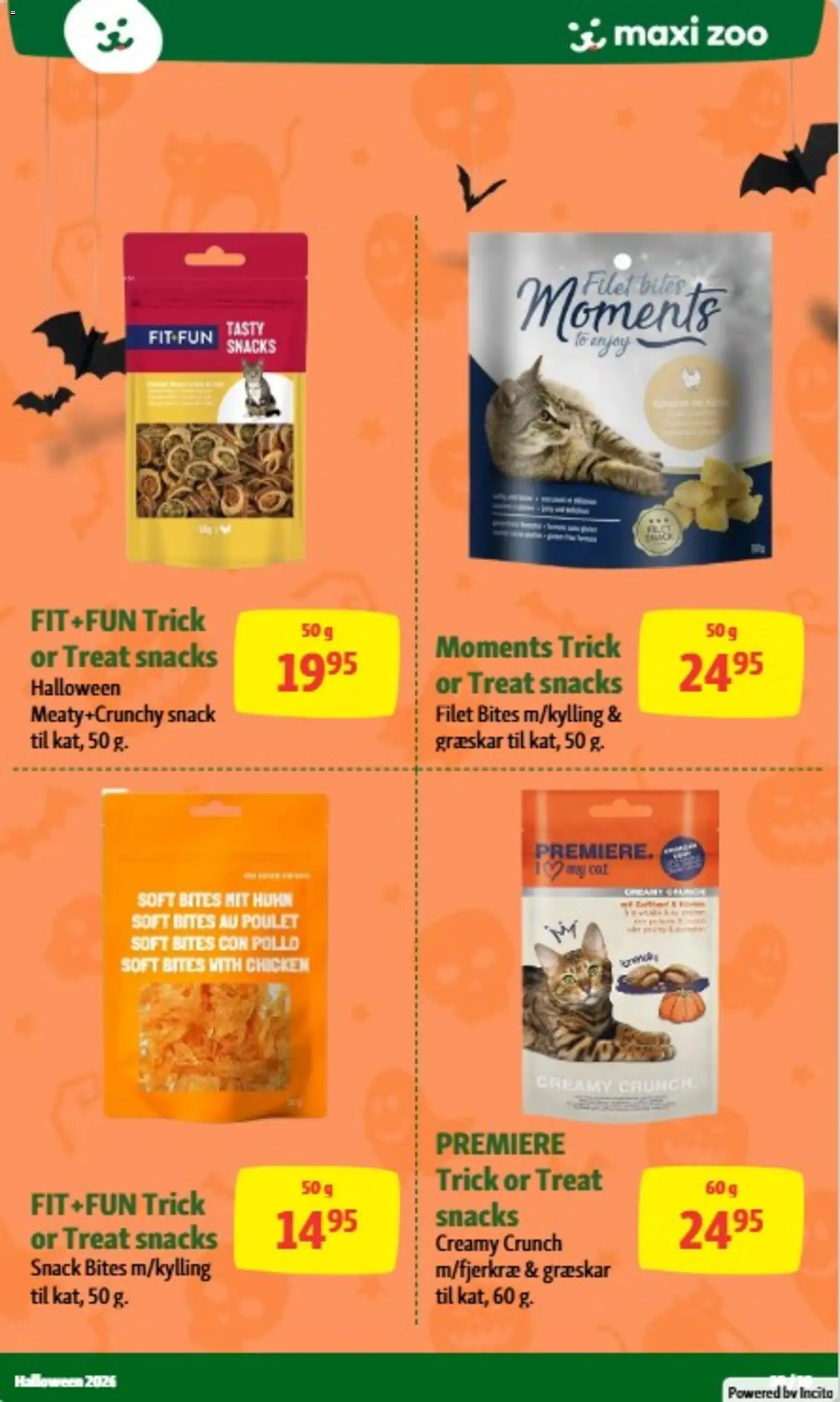 Maxi Zoo tilbudsavis – gyldig fra 14/10/2026 | Side: 10 | Produkter: Græskar, Snacks