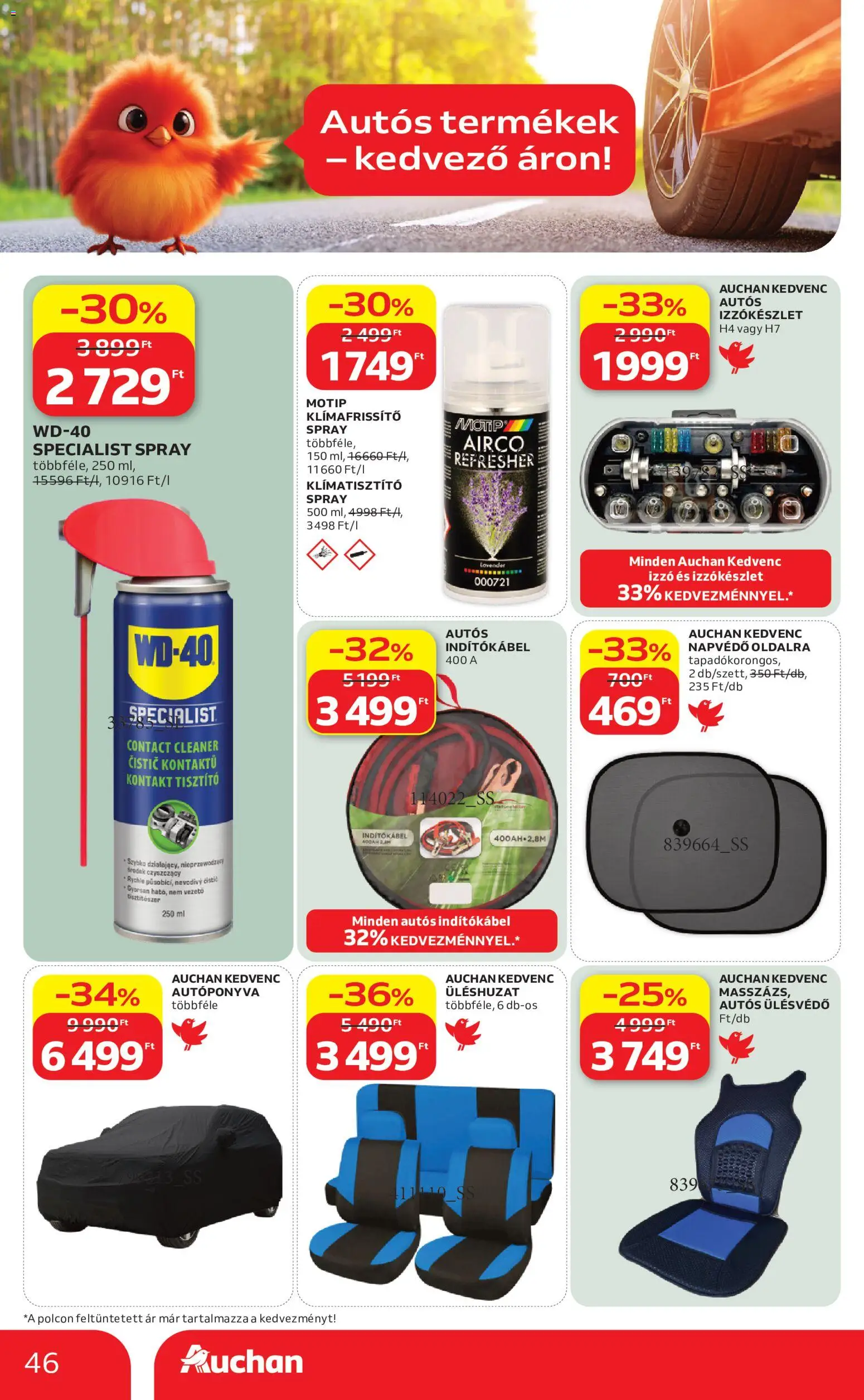 Auchan akciós ujság - amely érvényes a következő dátumtól: 21.05.2026 | Oldal: 46 | Termékek: Izzó