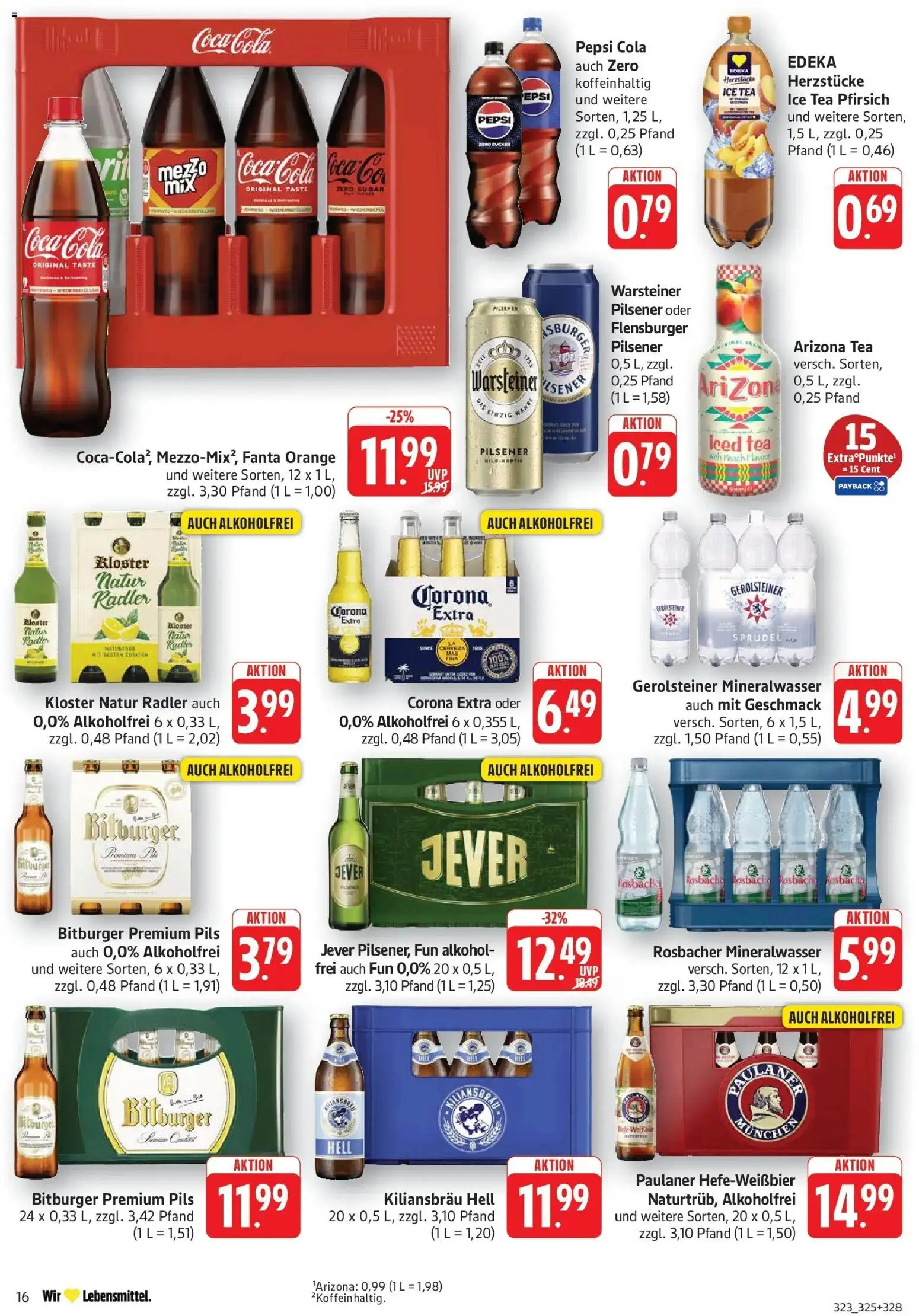 Edeka Prospekt Bruchsal (ab 31.08.2026) » Angebote Online | Seite: 16 | Produkte: Pils, Pfirsich, Pepsi, Gerolsteiner