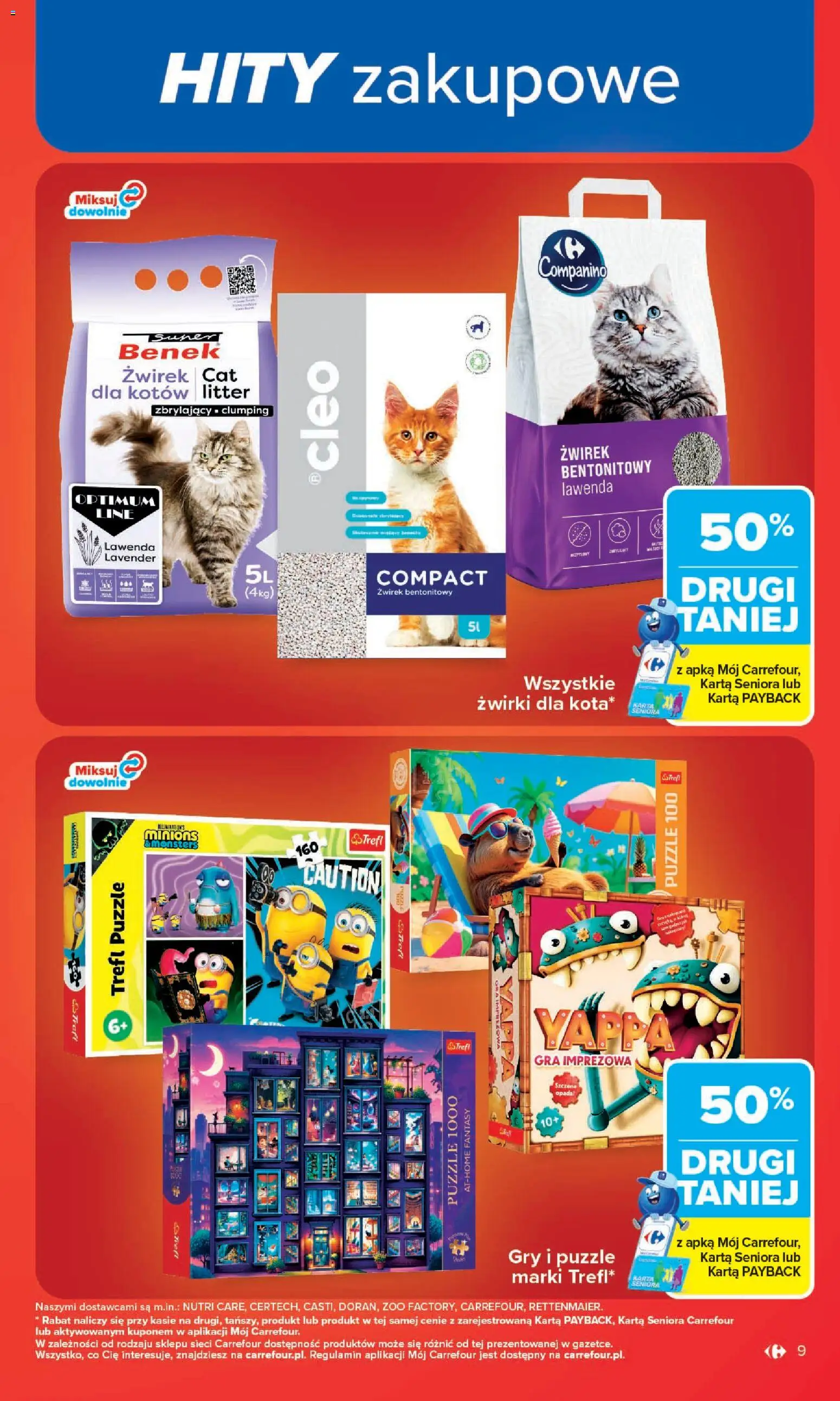 Carrefour gazetka od 20.07.2026 | Strona: 11 | Produkty: Karta, Gra, Gry, Żwirek bentonitowy