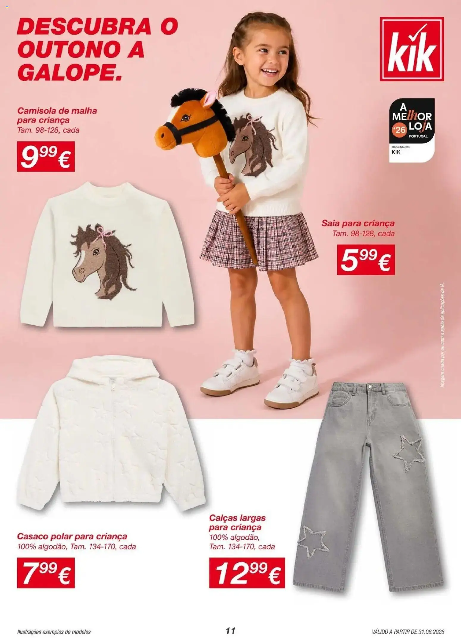 KIK folheto atual » de 28/08/2026 - 07/09/2026 | Página: 11 | Produtos: Casaco, Calças, Saia, Camisola