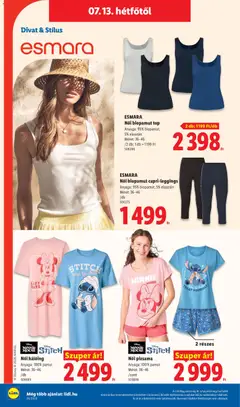 Női pizsama, Anyaga: 100% pamut, Méret: 36-46, /szett - amely érvényes a következő dátumtól: 2026.07.09. | Oldal: 58 | Termékek: Hálóing, Női pizsama, Pizsama, Leggings