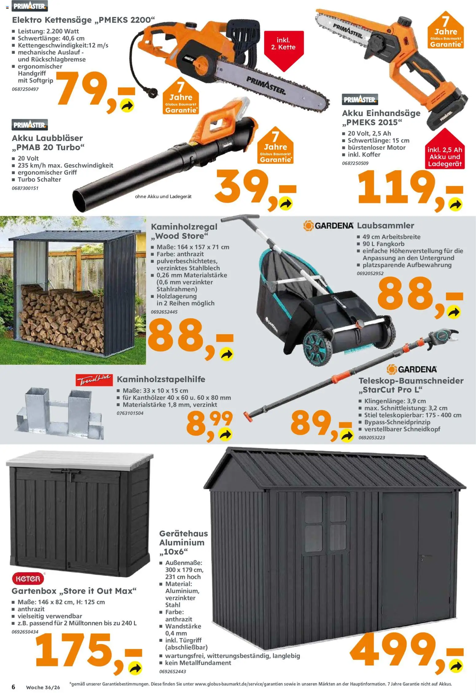 Globus Baumarkt Prospekt Berlin-Treptow – gültig ab 31.08.2026 | Seite: 6 | Produkte: Koffer, Ladegerät