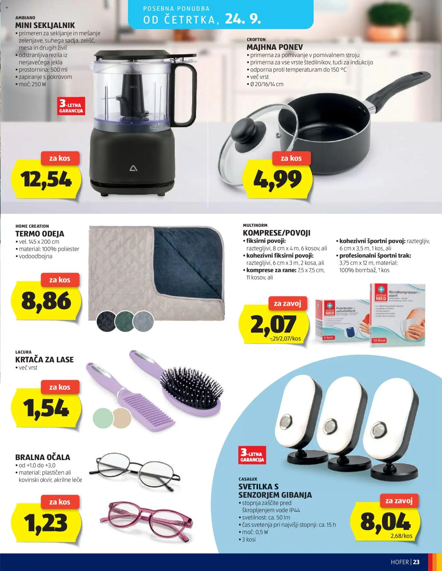 Hofer SI katalog | vrijedi od 16.09.2026 | Stranica: 23 | Proizvodi: Zavoj