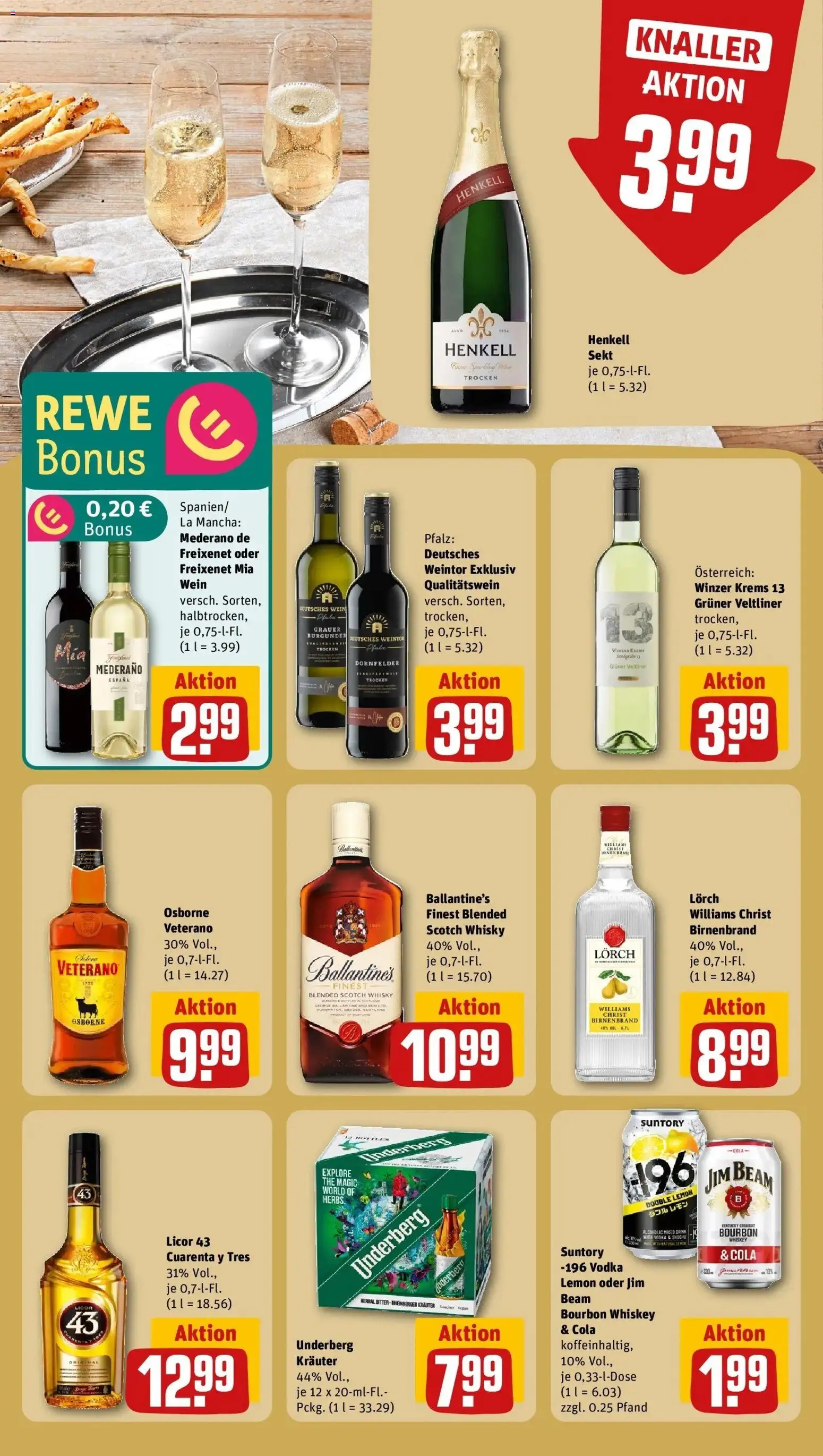 Rewe Prospekt Gechingen – gültig ab 01.06.2026 | Seite: 21 | Produkte: Osborne, Freixenet, Sekt, Whiskey