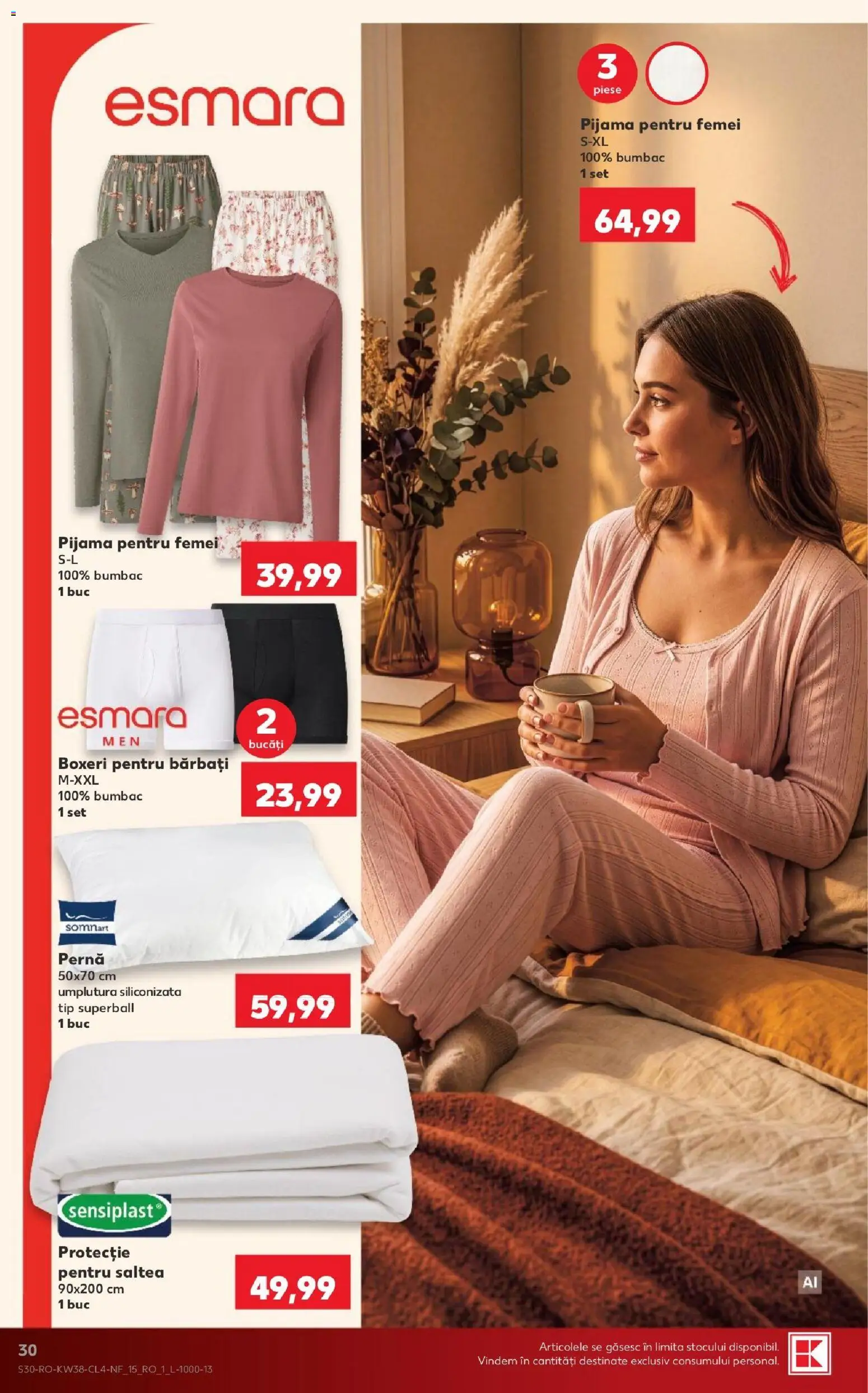 Kaufland RO akciós ujság - amely érvényes a következő dátumtól: 2026.09.16. | Oldal: 30 | Termékek: Esmara