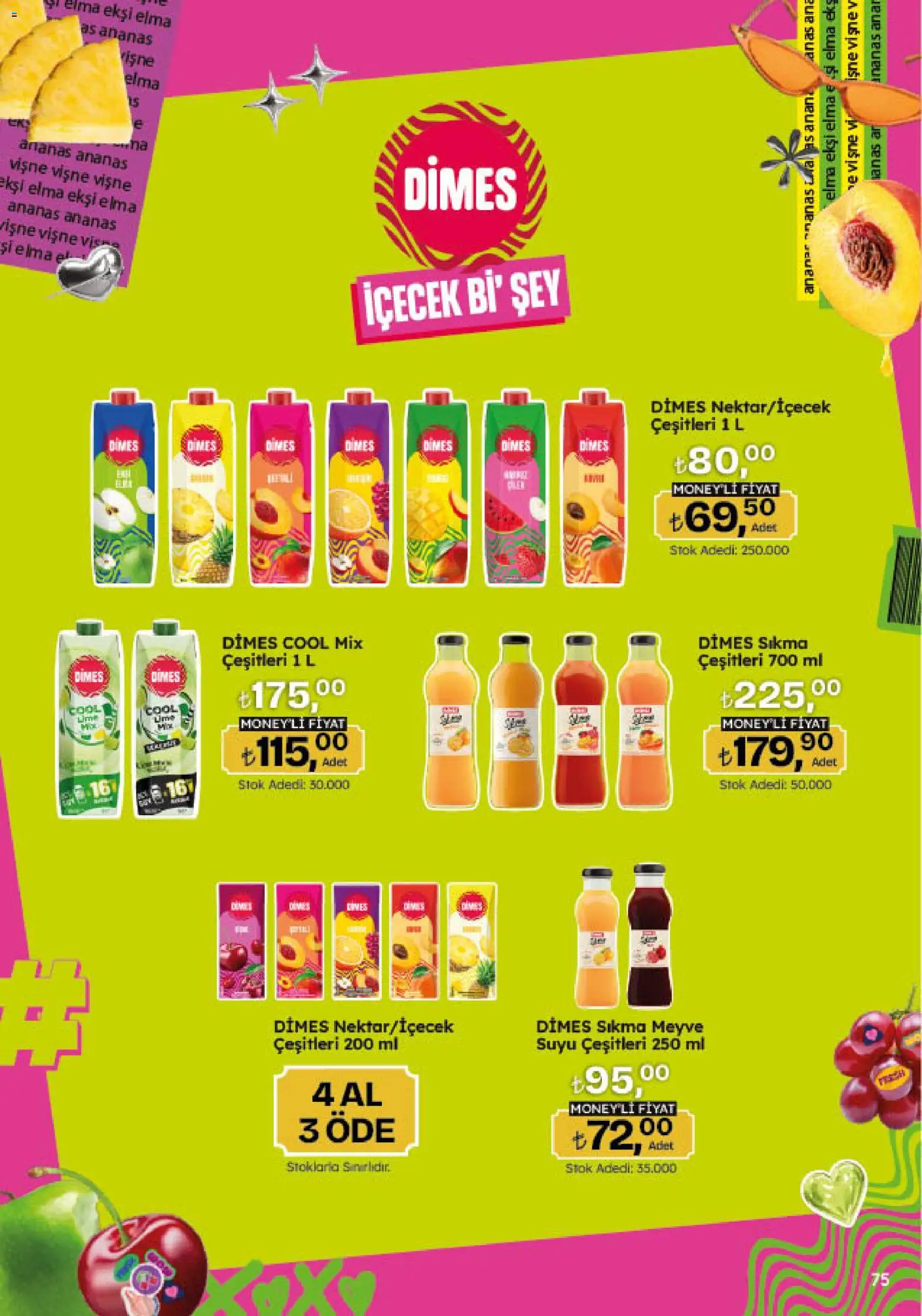 Migros Katalog - 5M Migroskop Dijital - 06 Ağustos 2026 tarihinden itibaren geçerlidir | Sayfa: 75 | Ürünler: Elma, Ananas, Vişne, Meyve