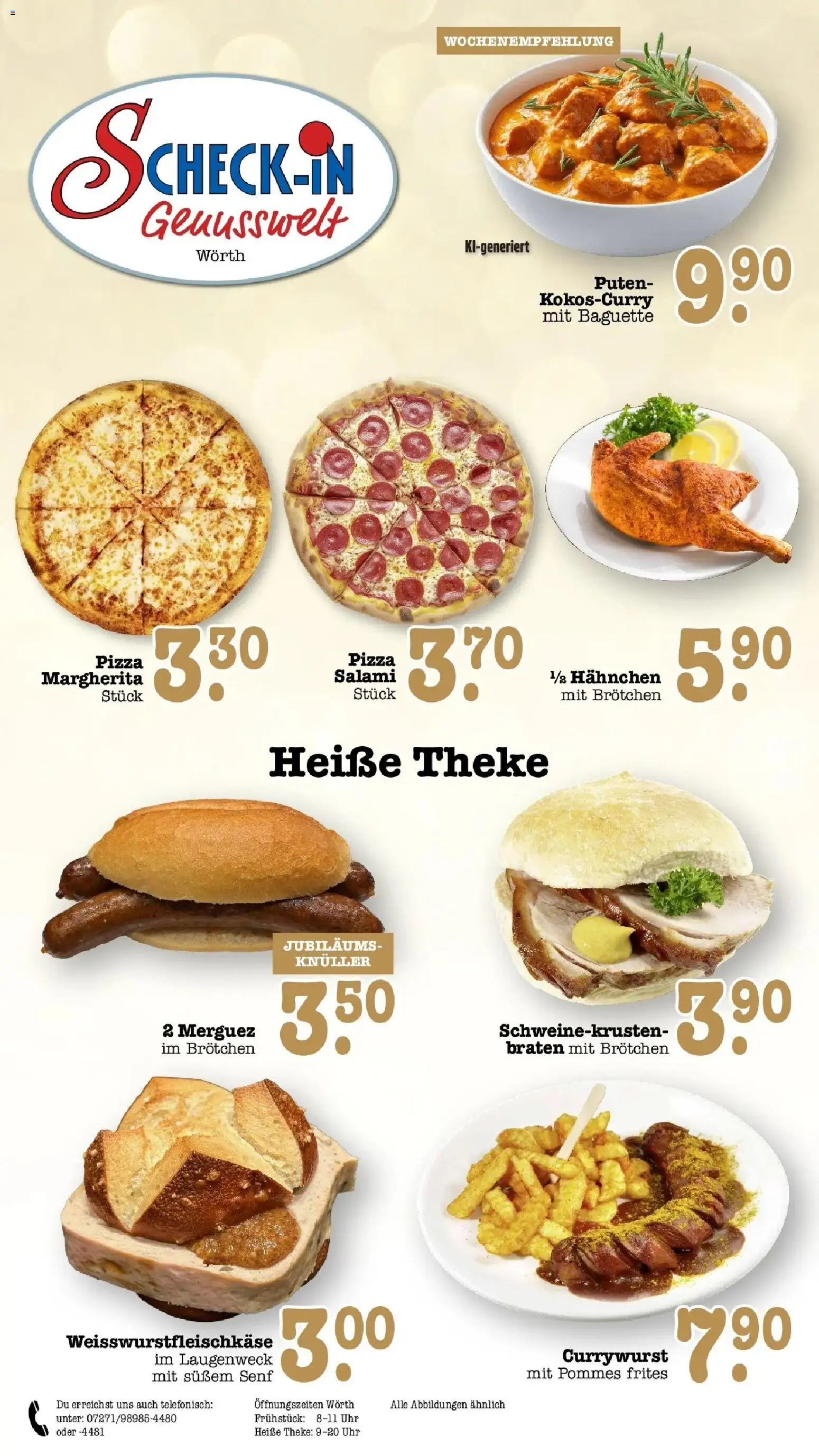 Edeka Prospekt Wörth Am Rhein (ab 21.09.2026) » Angebote Online | Seite: 16 | Produkte: Hahnchen, Pommes, Baguette, Pommes frites
