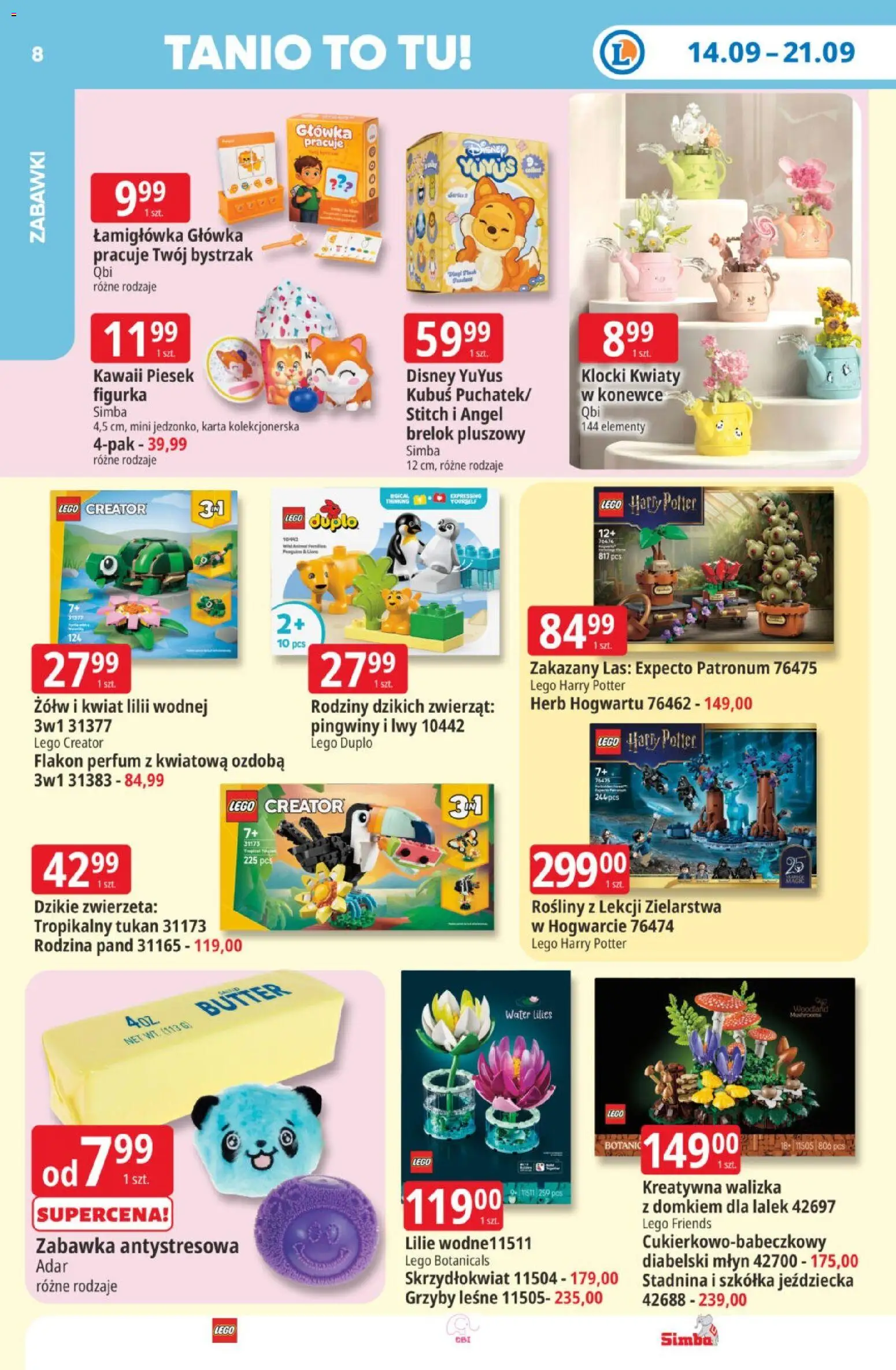 E.Leclerc gazetka od 14.09.2026 | Strona: 8 | Produkty: Zabawki, Lego, LEGO Harry Potter, Duplo