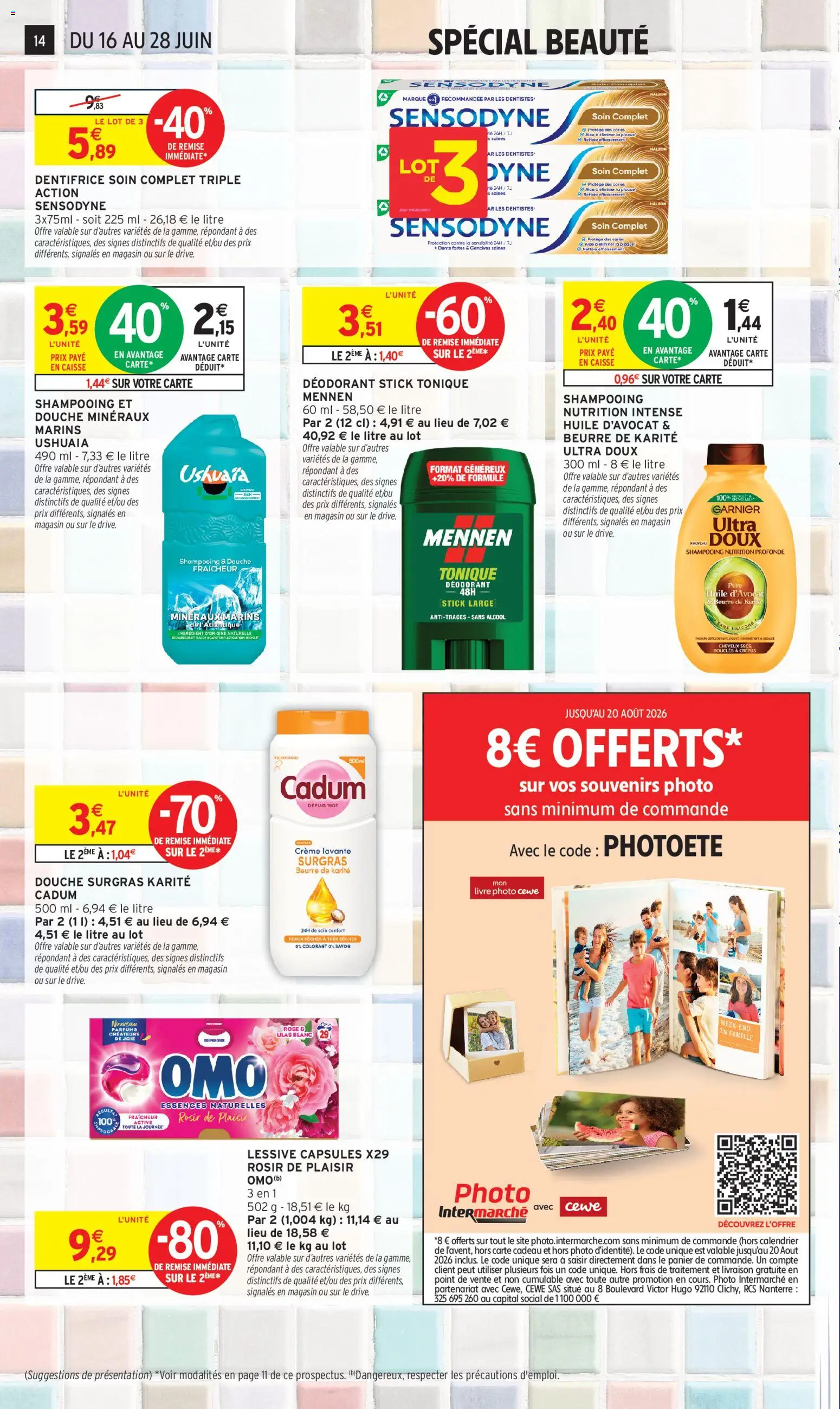 {H1} | Page: 14 | Produits: Beurre de karité, Déodorant, Douche, Panier