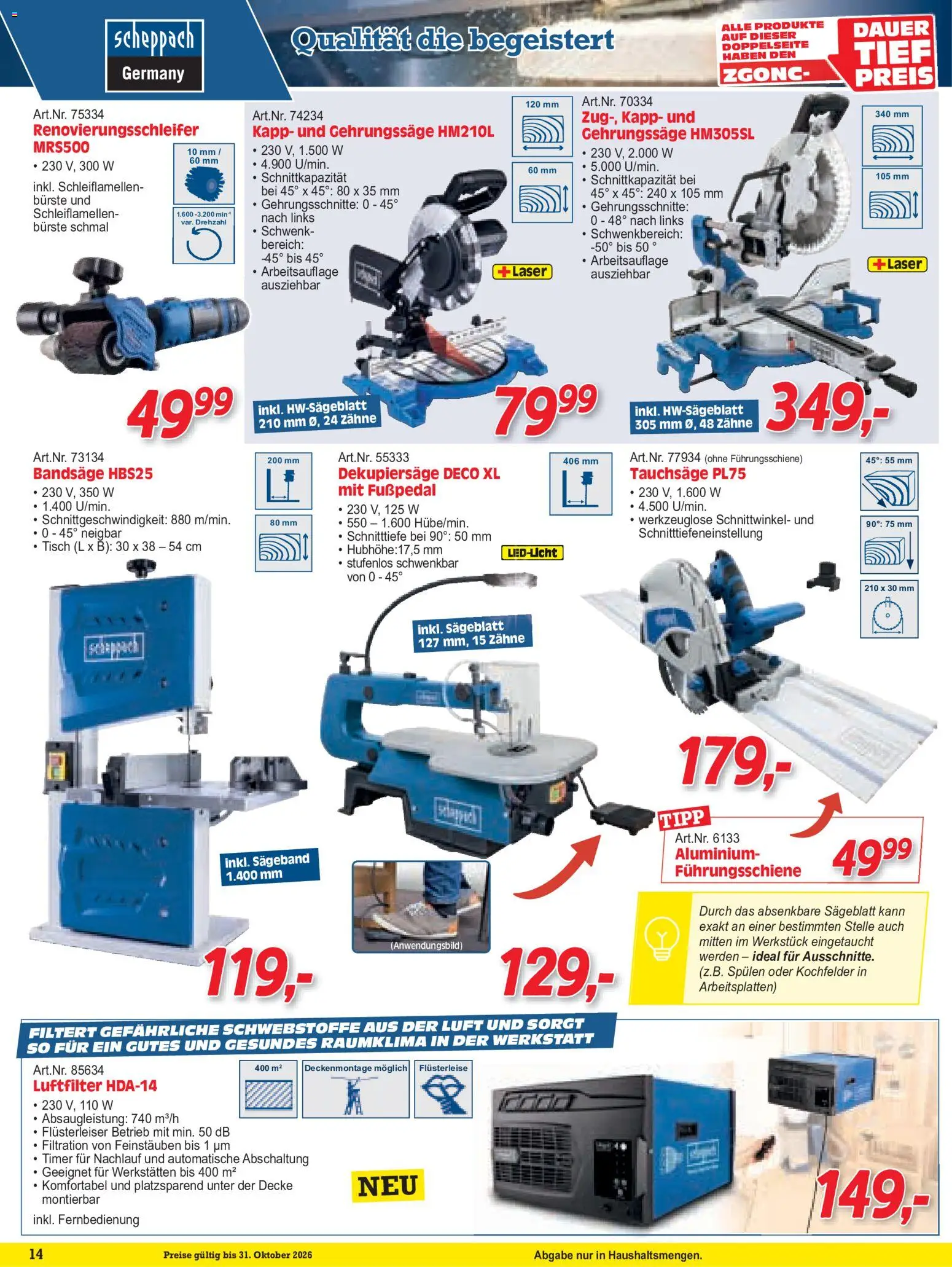 Zgonc Flugblatt gültig ab 01.10.2026 | Seite: 14 | Produkte: Decke, Tisch, Bürste
