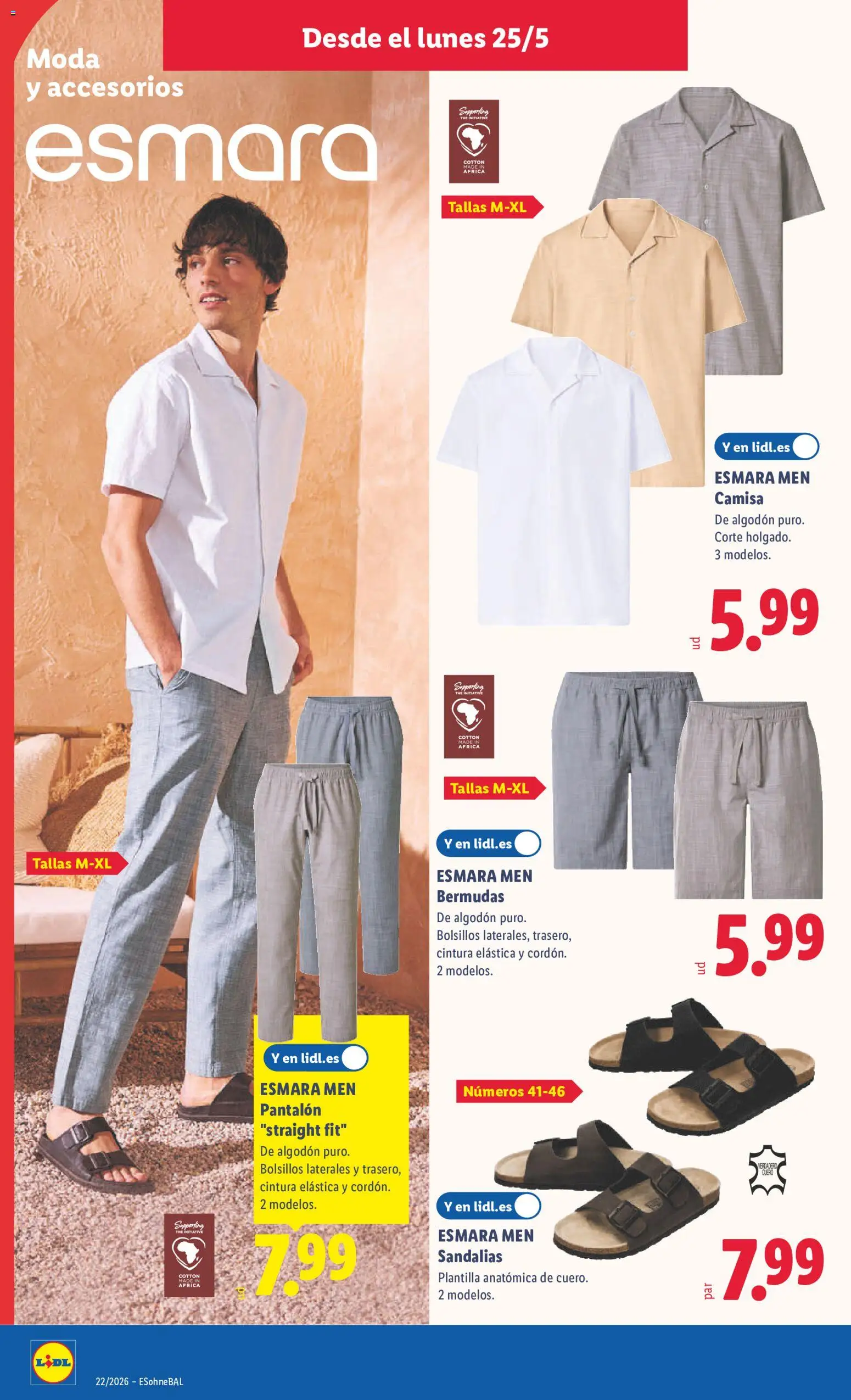 Lidl folleto de bazar │ válido desde el 25.05.2026 | Página: 18 | Productos: Camisa, Bermudas, Sandalias