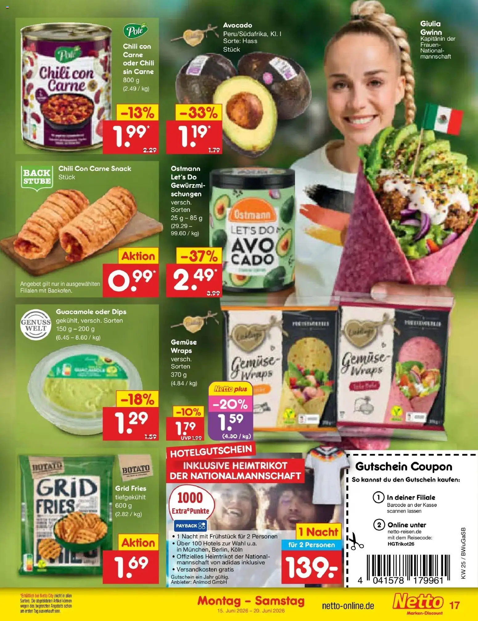 Netto Marken-Discount Prospekt Bremen-Lesum – gültig ab 14.06.2026 | Seite: 21 | Produkte: Avocado, Gemüse, Chili