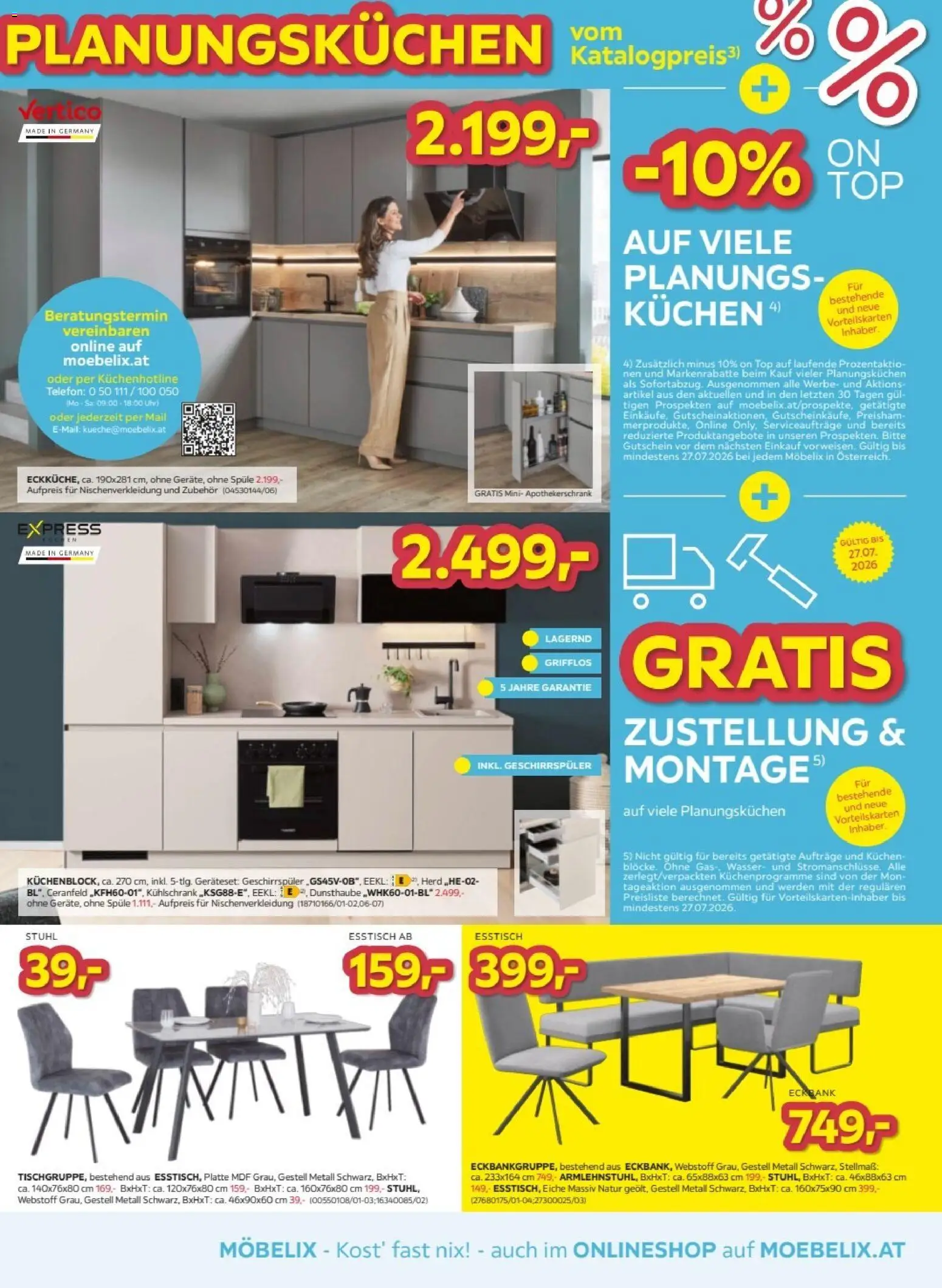Möbelix Angebote gültig ab 21.07.2026 | Seite: 5 | Produkte: Wasser, Telefon, Geschirrspüler, Stuhl