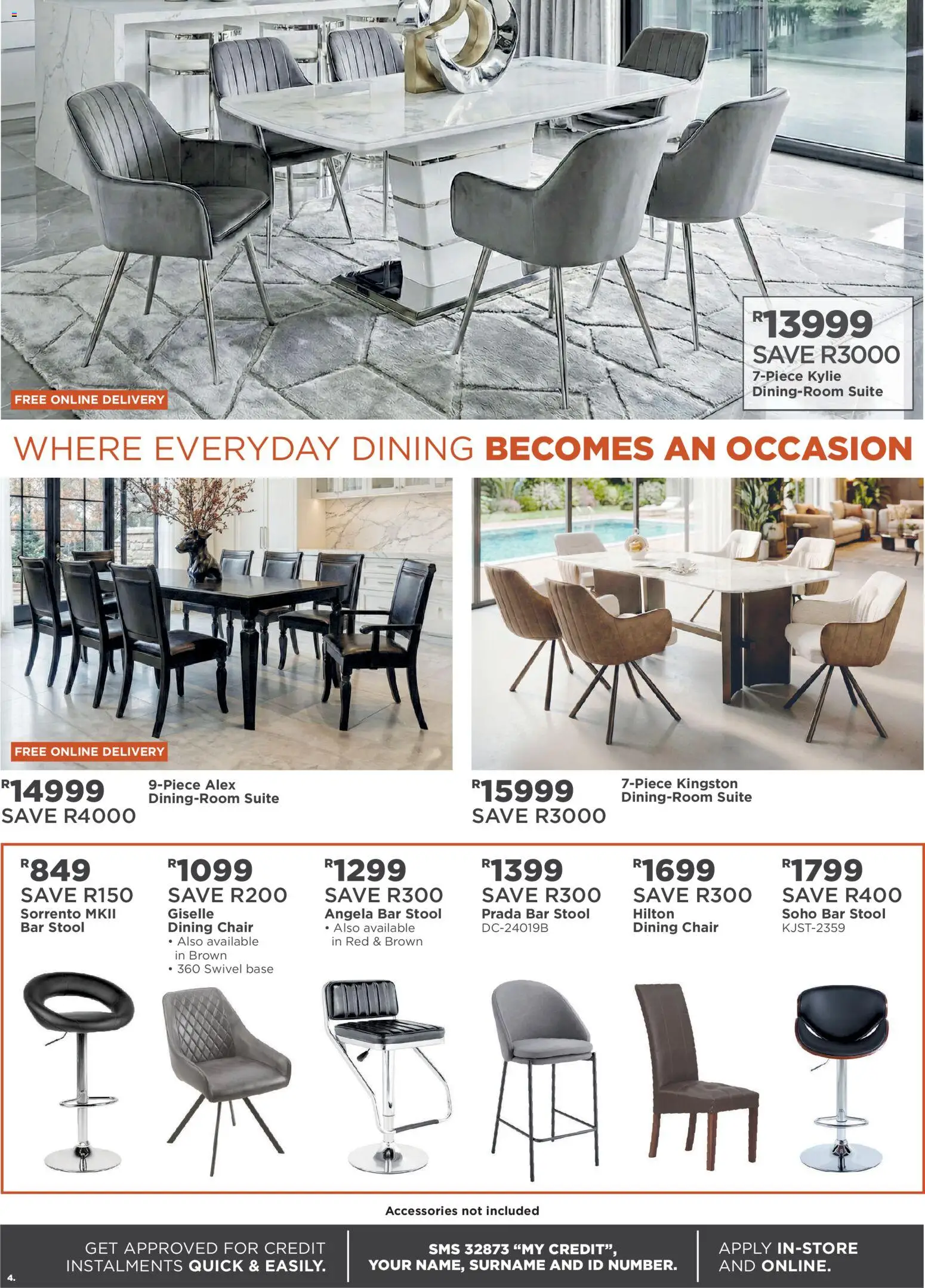 New House and Home catalogue – valid from 11.05.2026 | Page: 4 | Products: Stool, Chair, Bar stool