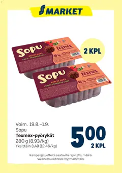 S-market-mainoslehti voimassa 19/08/2026 alkaen