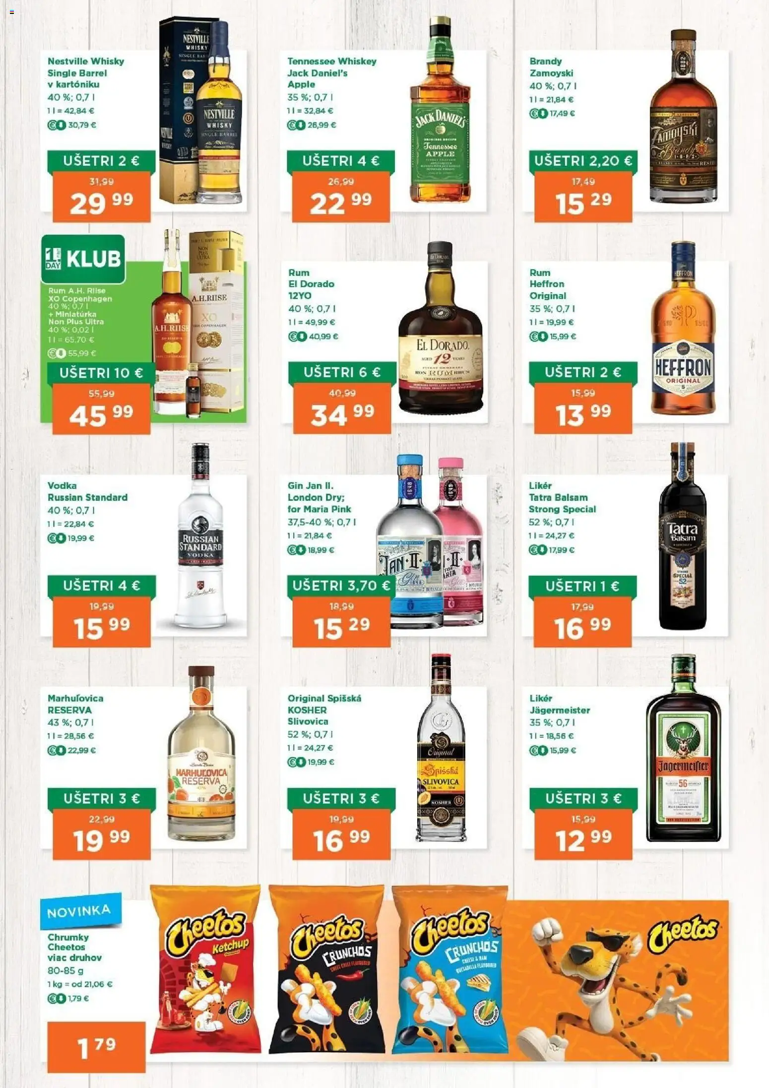 Nové 1day akcie – leták je platný od 10.09.2026 | Strana: 2 | Produkty: Apple, Brandy, Vodka, Jack Daniel's