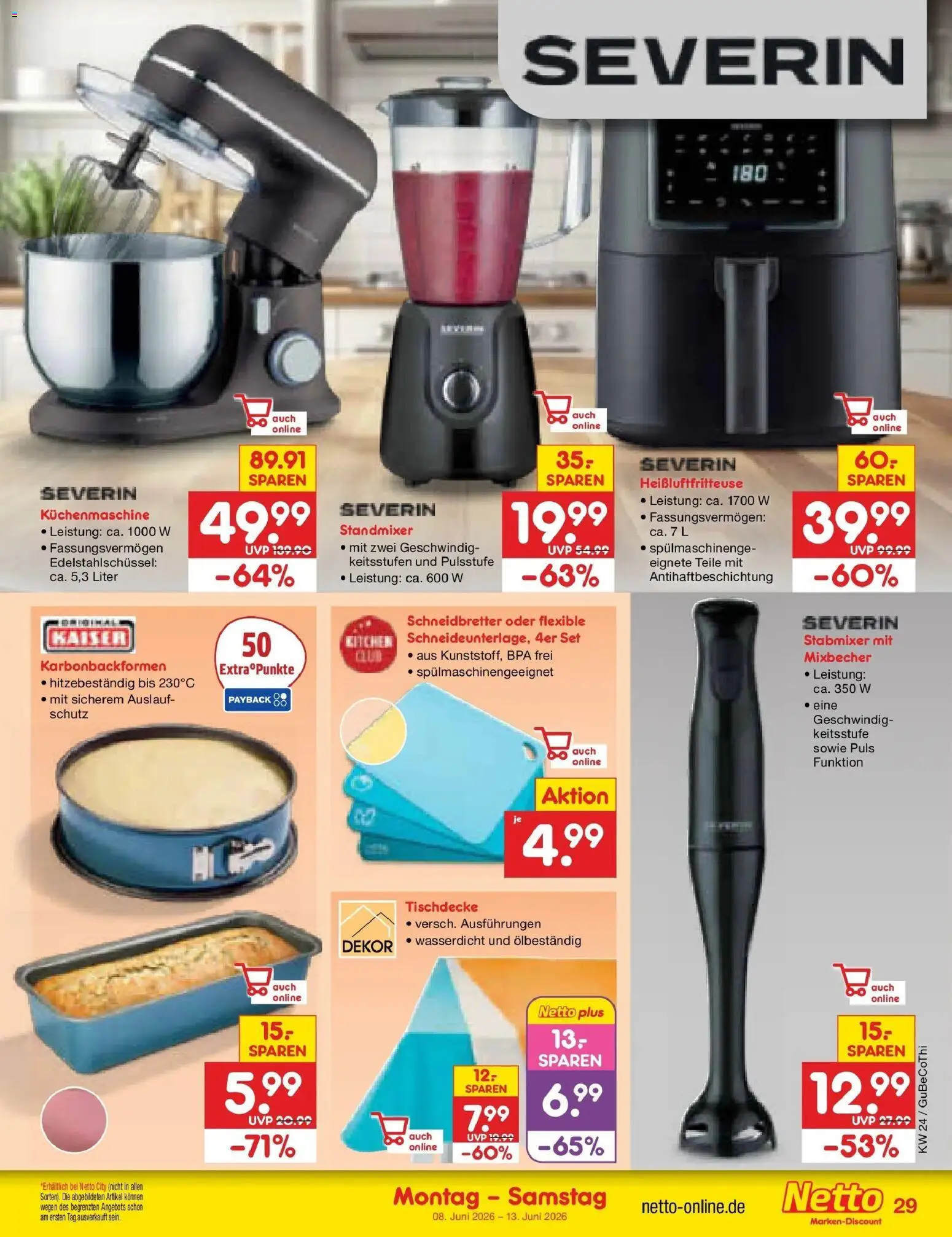 Netto Marken-Discount Prospekt Bitterfeld-Wolfen – gültig ab 08.06.2026 | Seite: 47 | Produkte: Stabmixer, Heißluftfritteuse