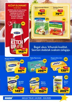 Aman katalog - pregled Aman kataloga - važi od 03.08.2026 | Strana: 9 | Proizvode: Majonez, Kečap, Margarin, Sos